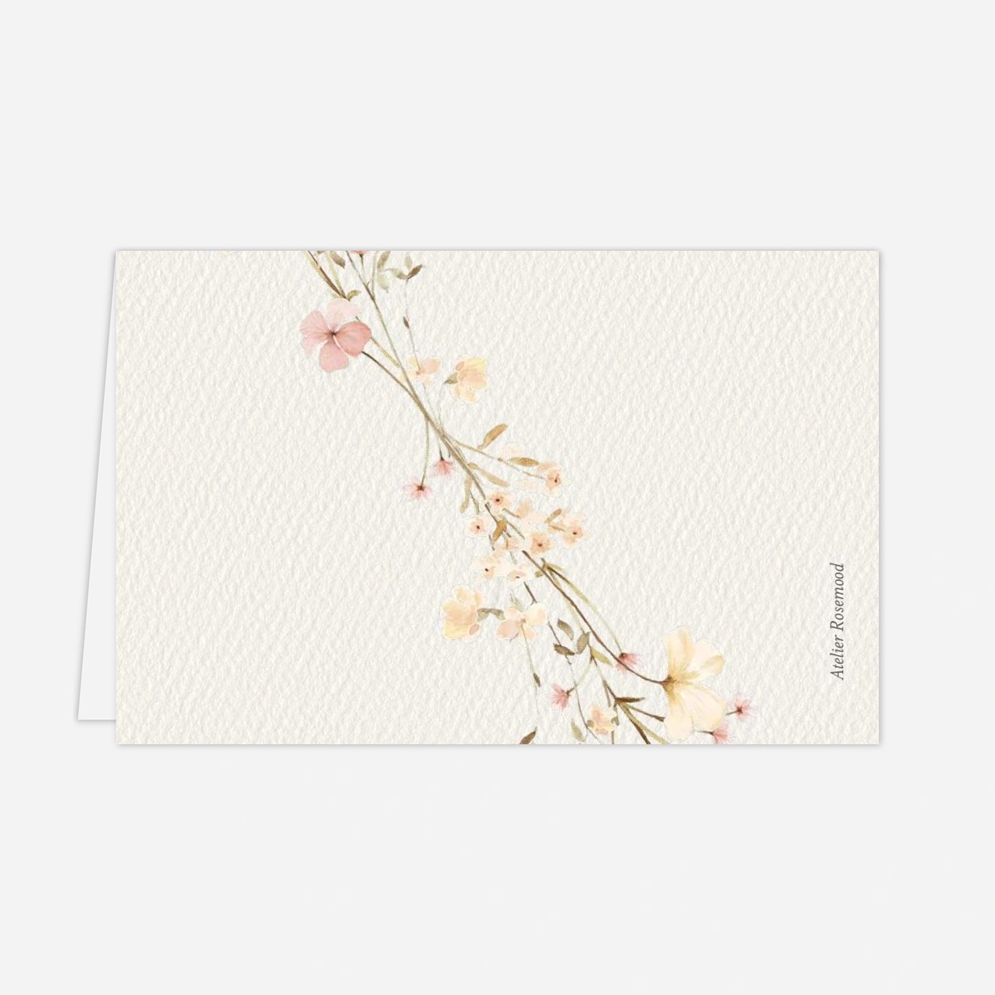 Marque-place mariage Monogramme Floral