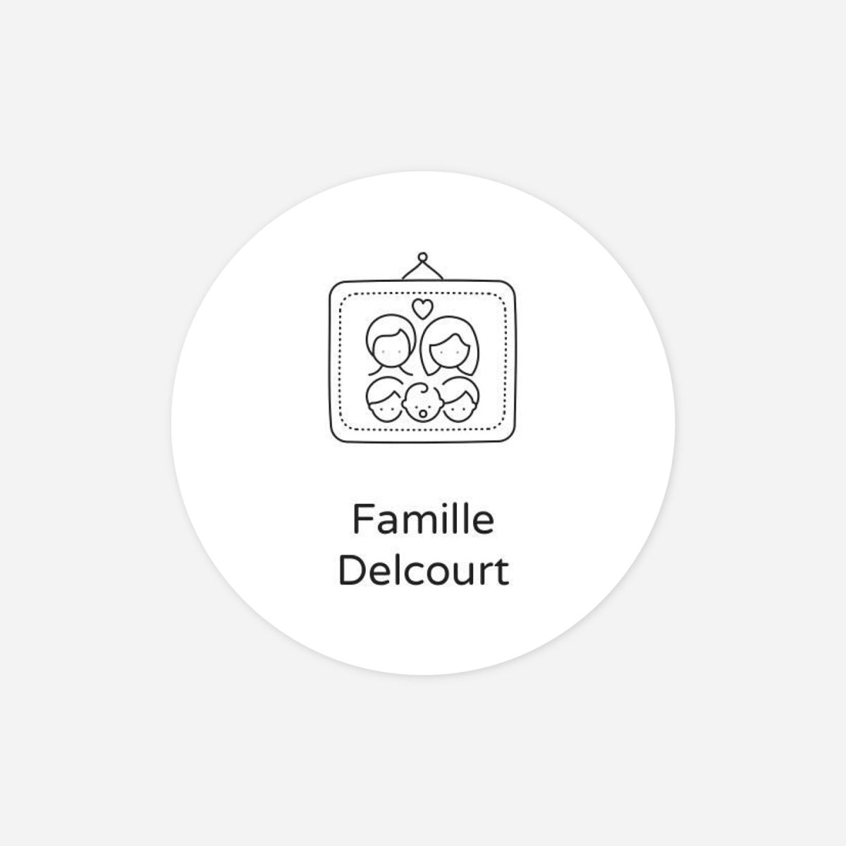 Stickers naissance Mon histoire en pictos