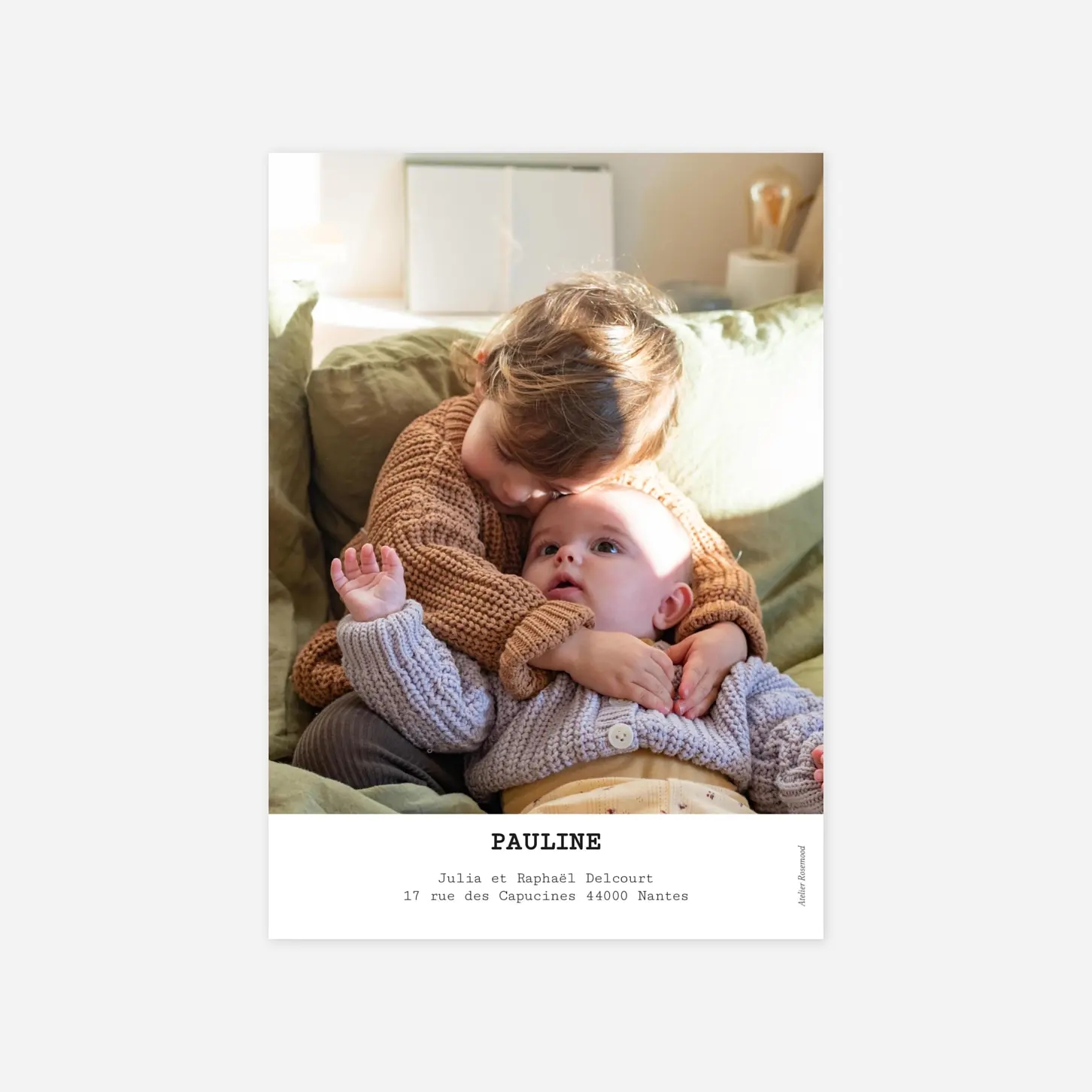 Faire-part naissance Minimal