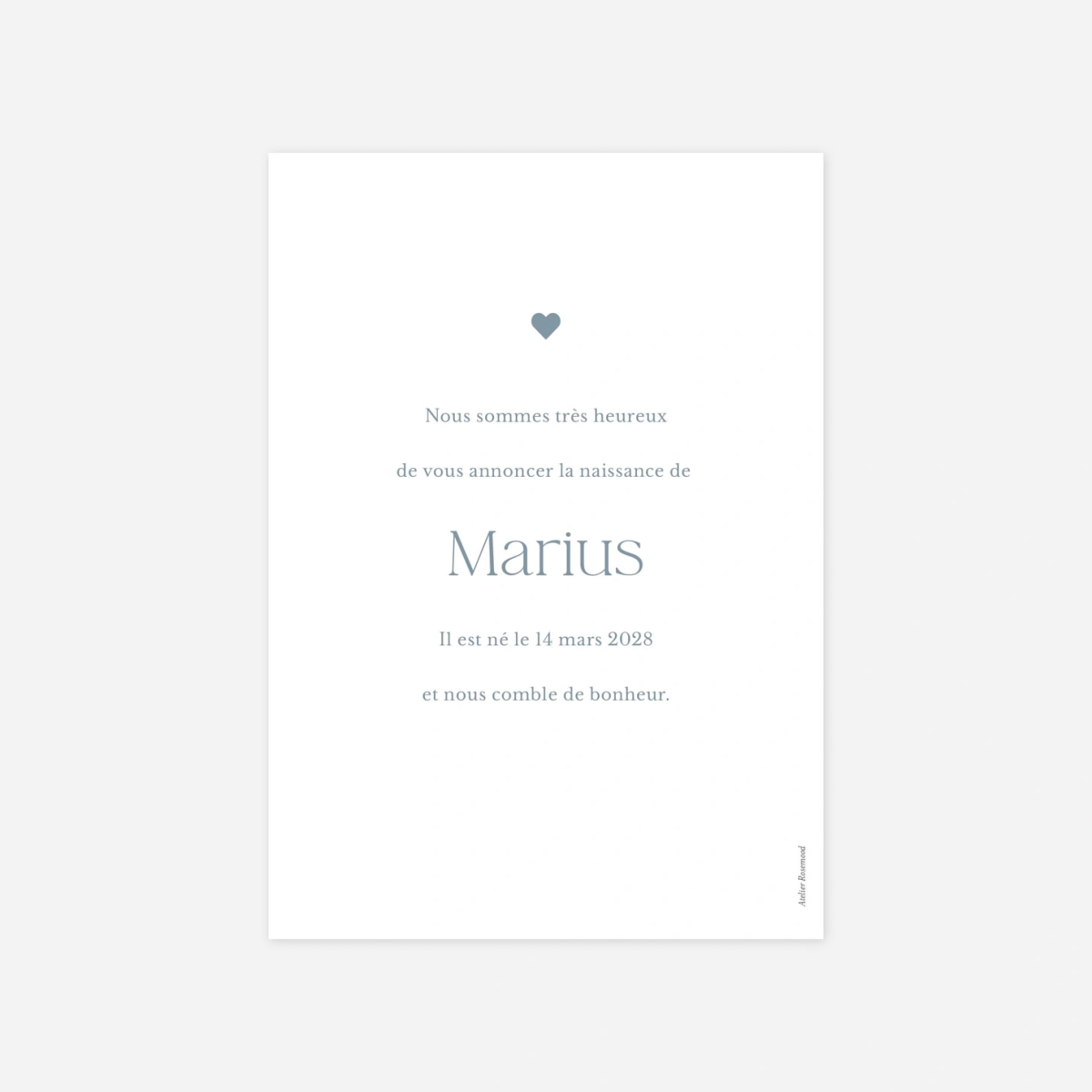 Faire-part naissance Mon Tout