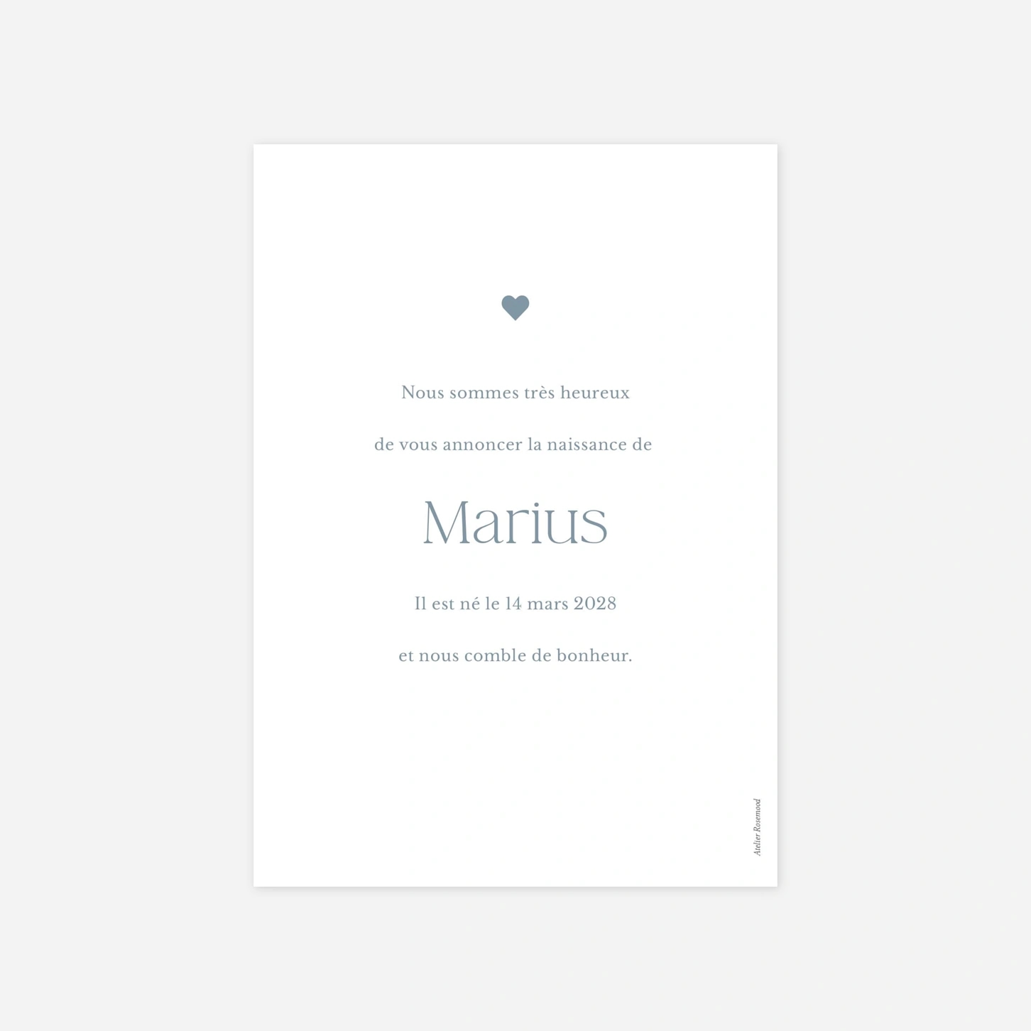 Faire-part naissance Mon Tout