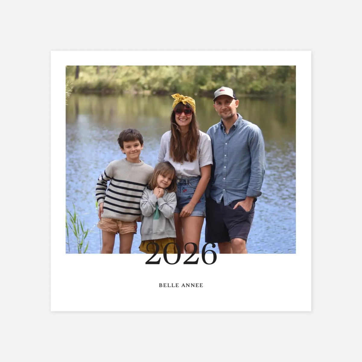 Carte de voeux Moderne chic