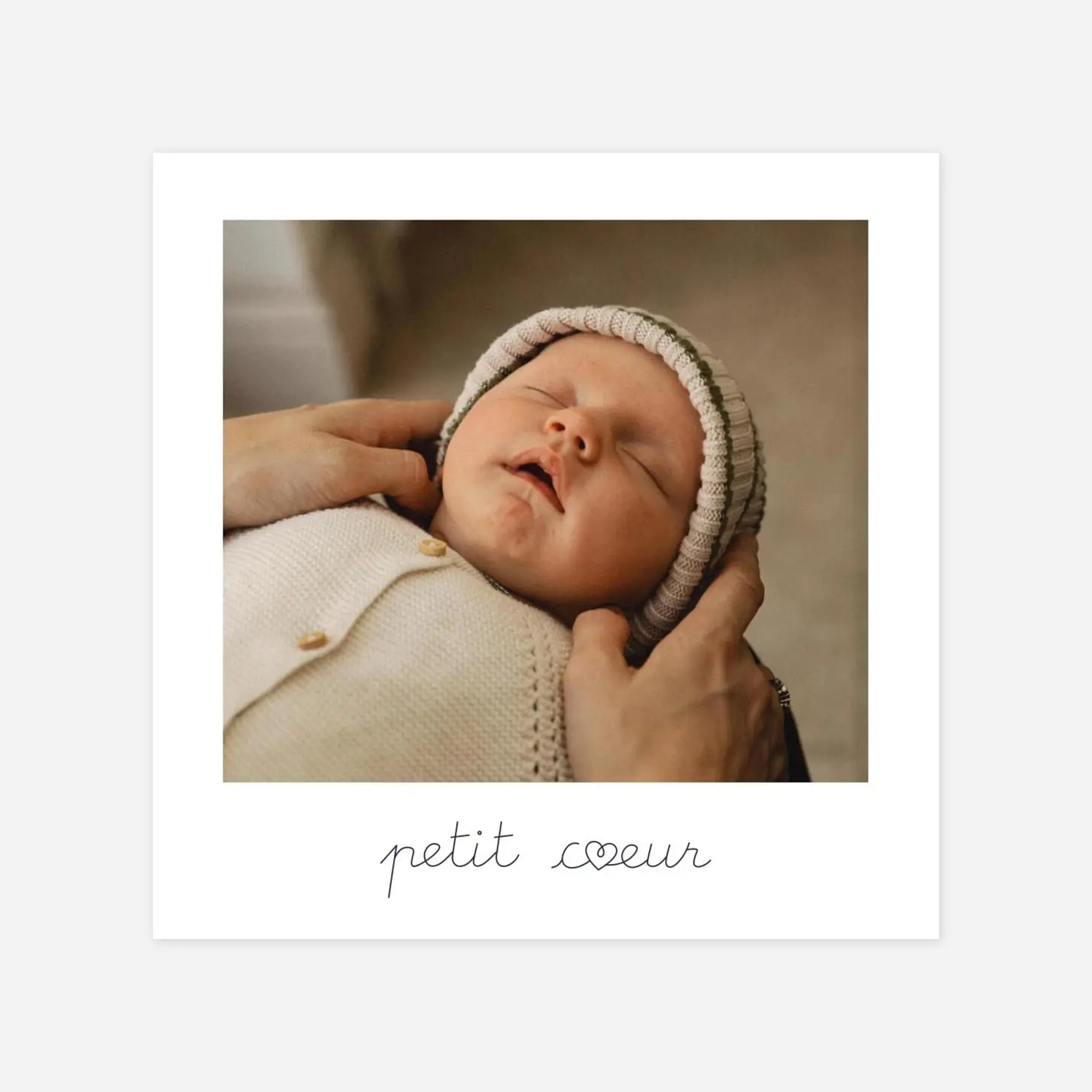 Faire-part naissance Mots doux