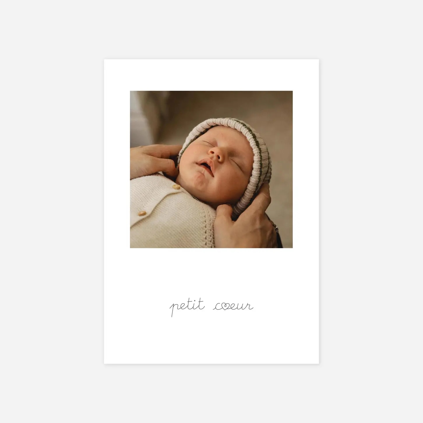 Faire-part naissance Mots doux