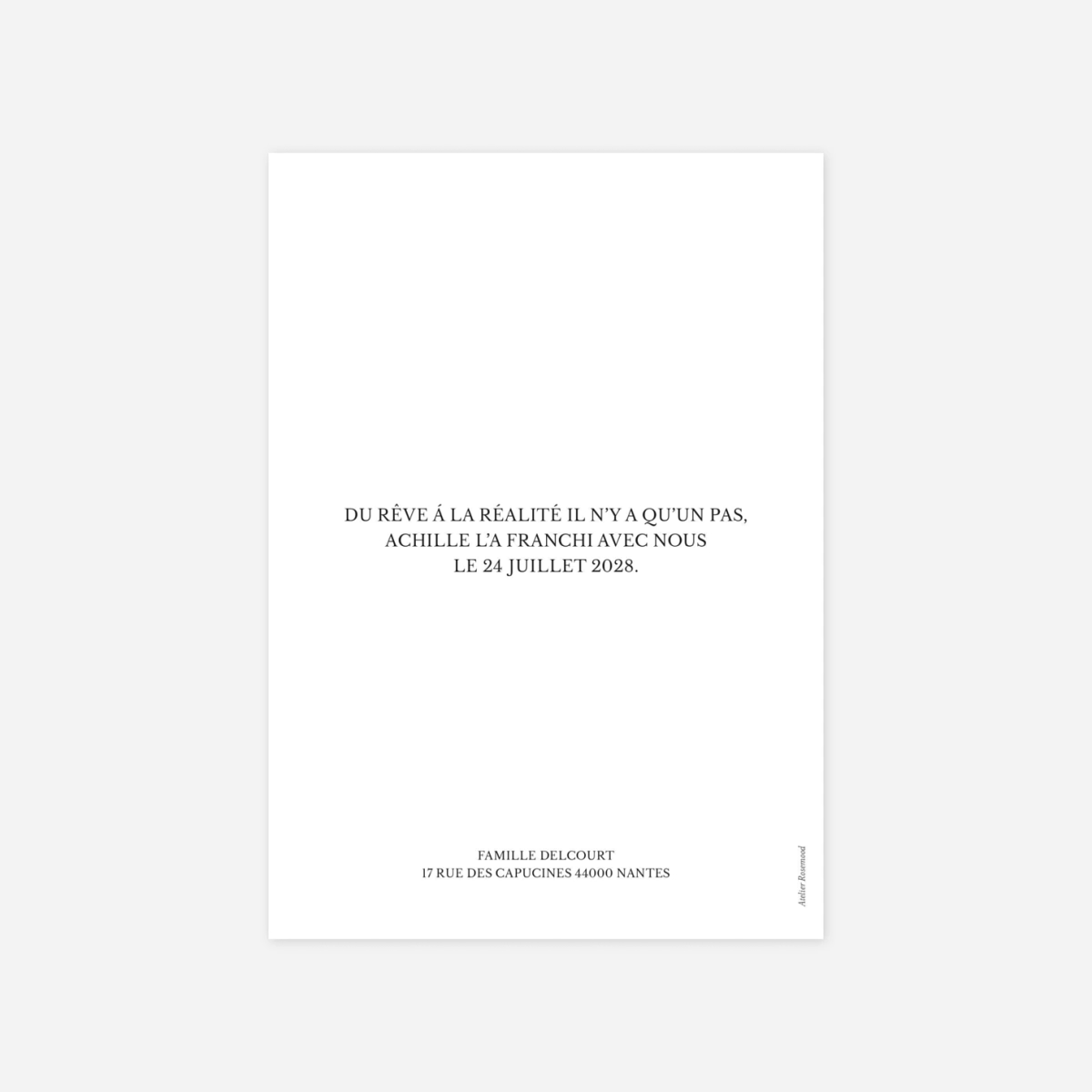 Faire-part naissance Moderne 5 photos