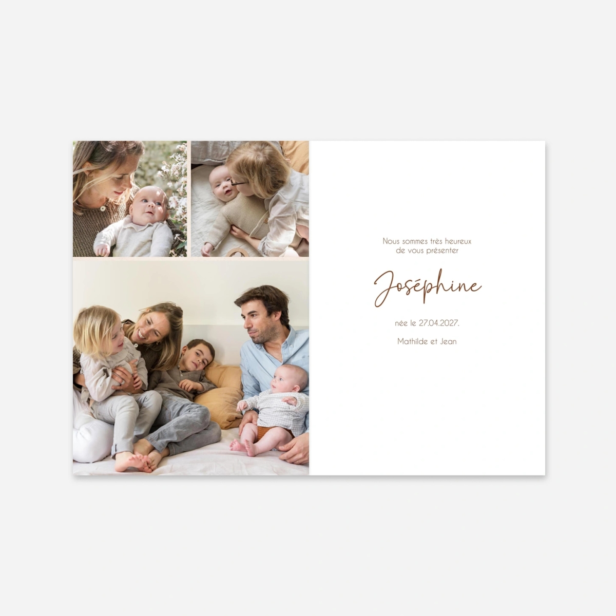 Faire-part naissance Moment précieux