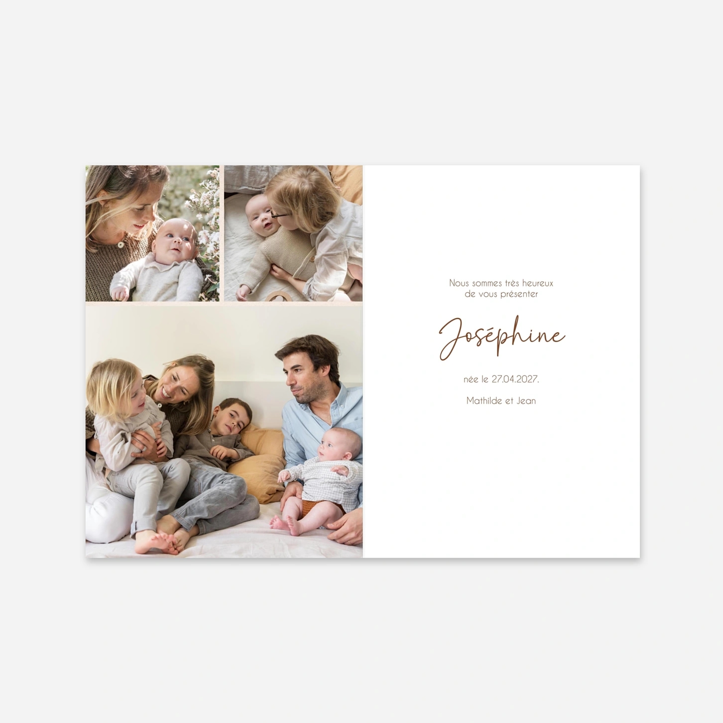 Faire-part naissance Moment précieux