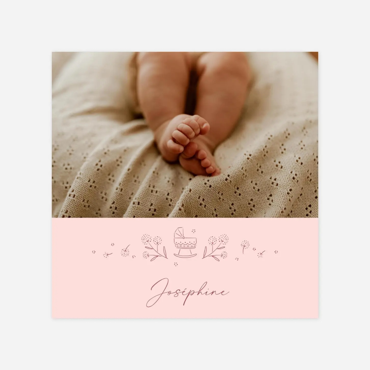 Faire-part naissance Mon petit berceau II