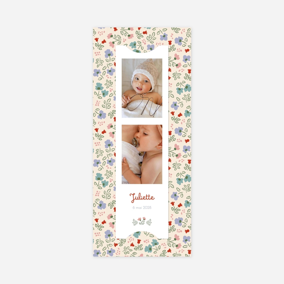 Faire-part naissance Mon premier liberty