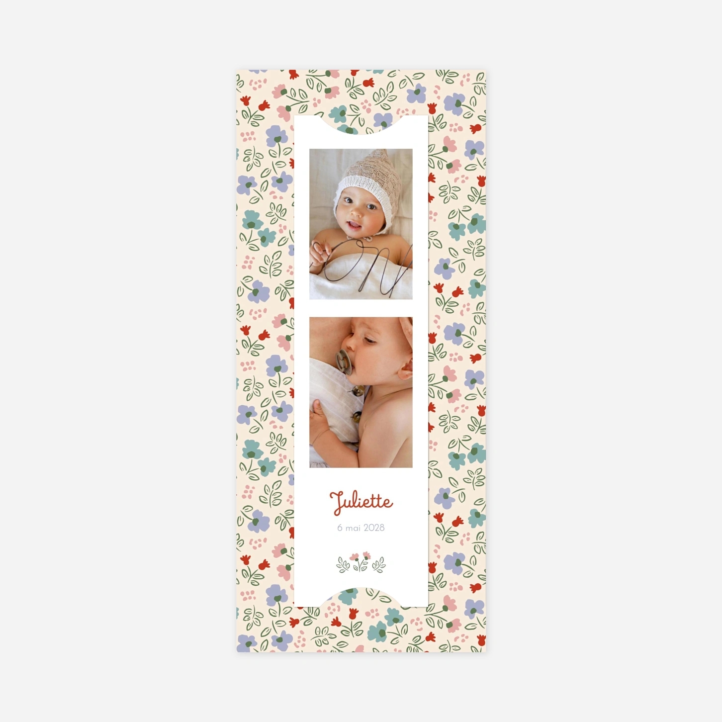 Faire-part naissance Mon premier liberty