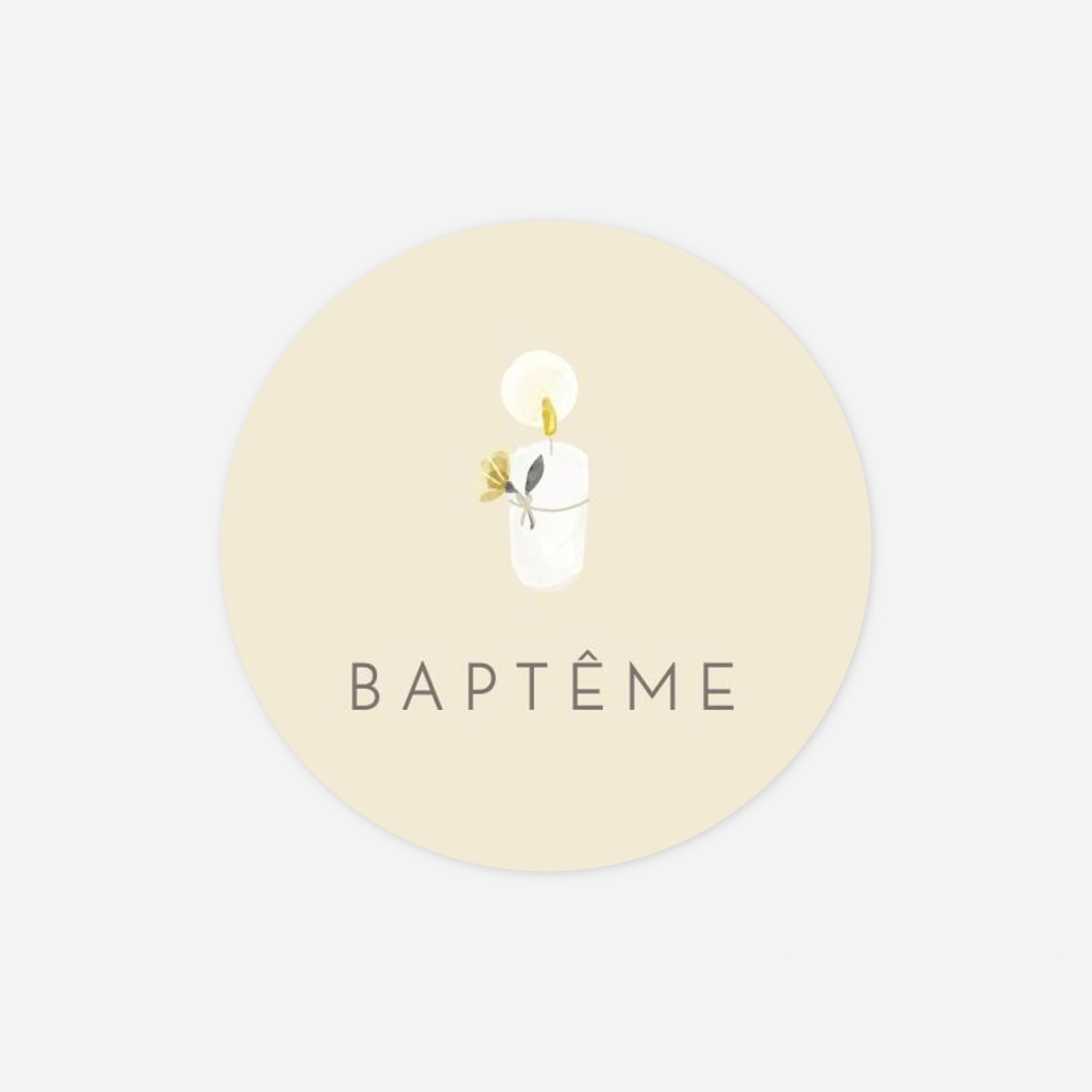 Stickers pour enveloppes baptême Mon petit trousseau