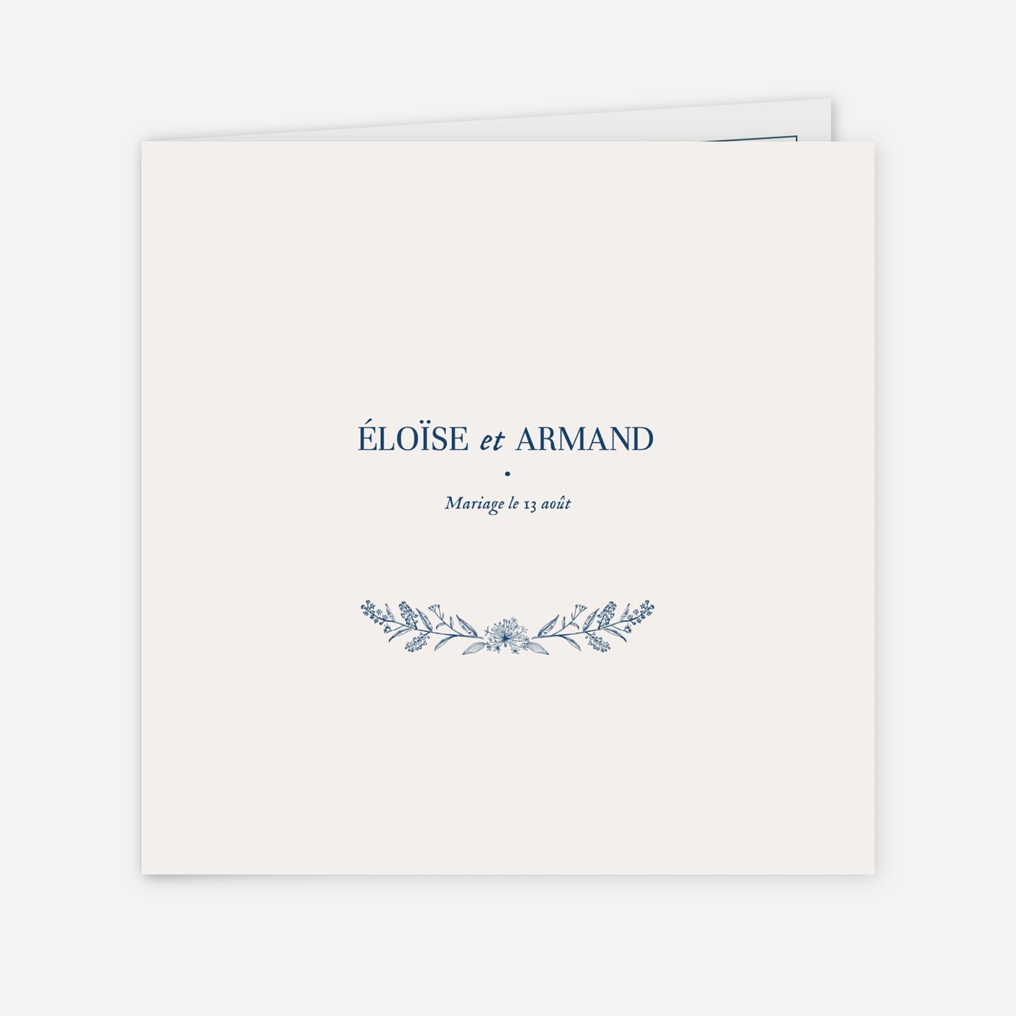 Faire-part mariage Nature chic