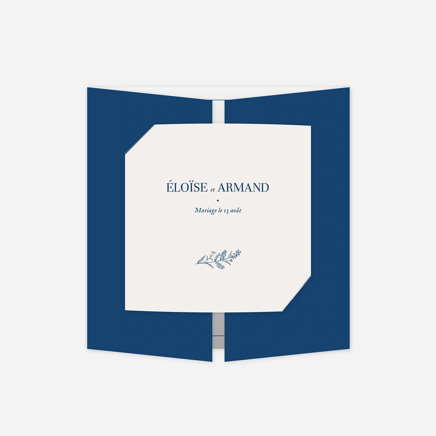 Faire-part mariage Nature chic