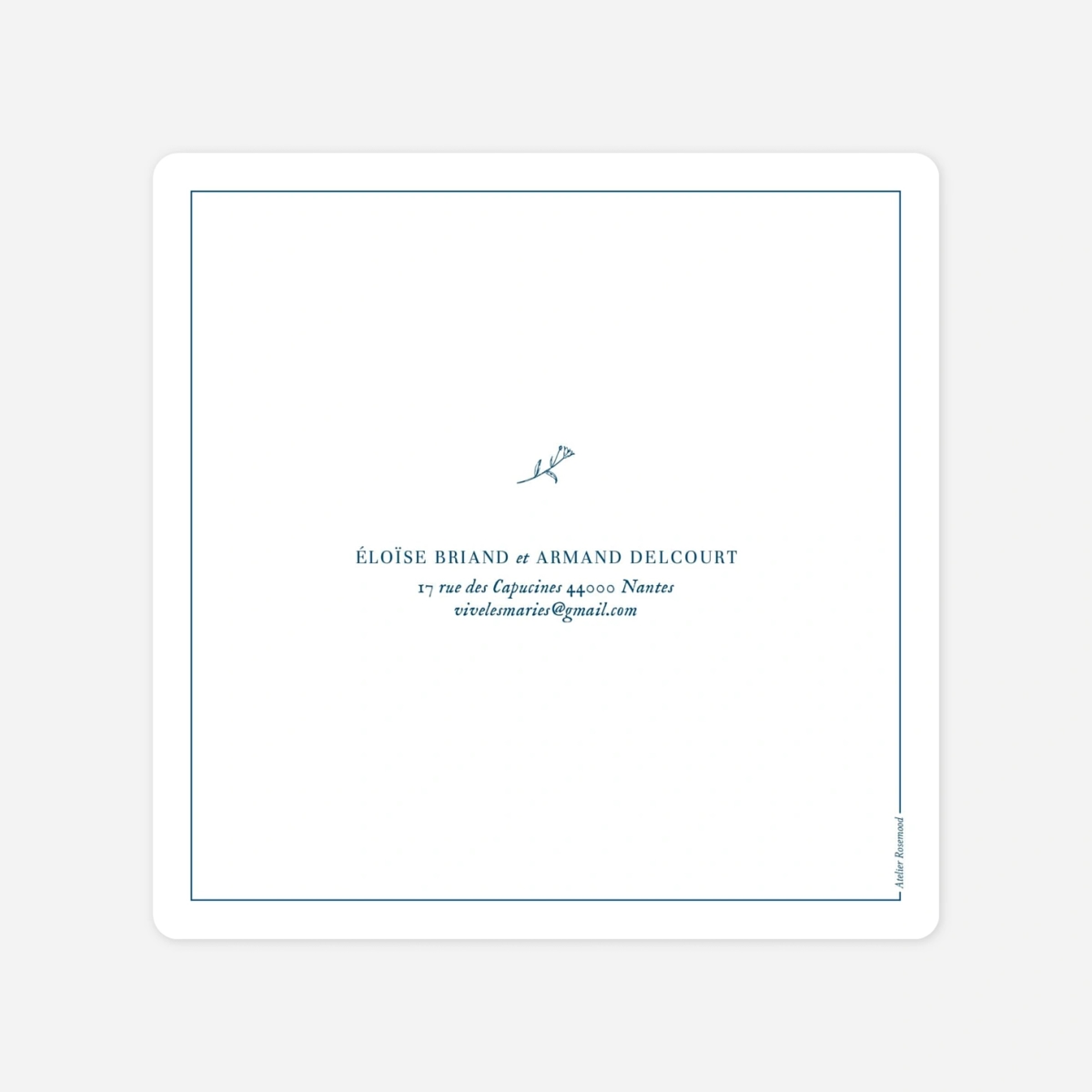 Faire-part mariage Nature chic