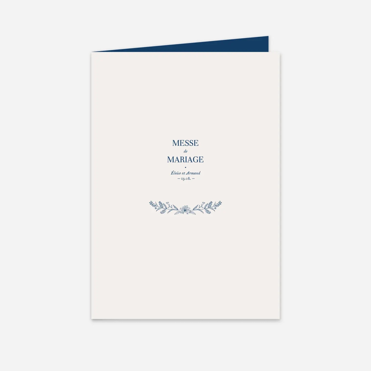 Livret de messe mariage Nature chic