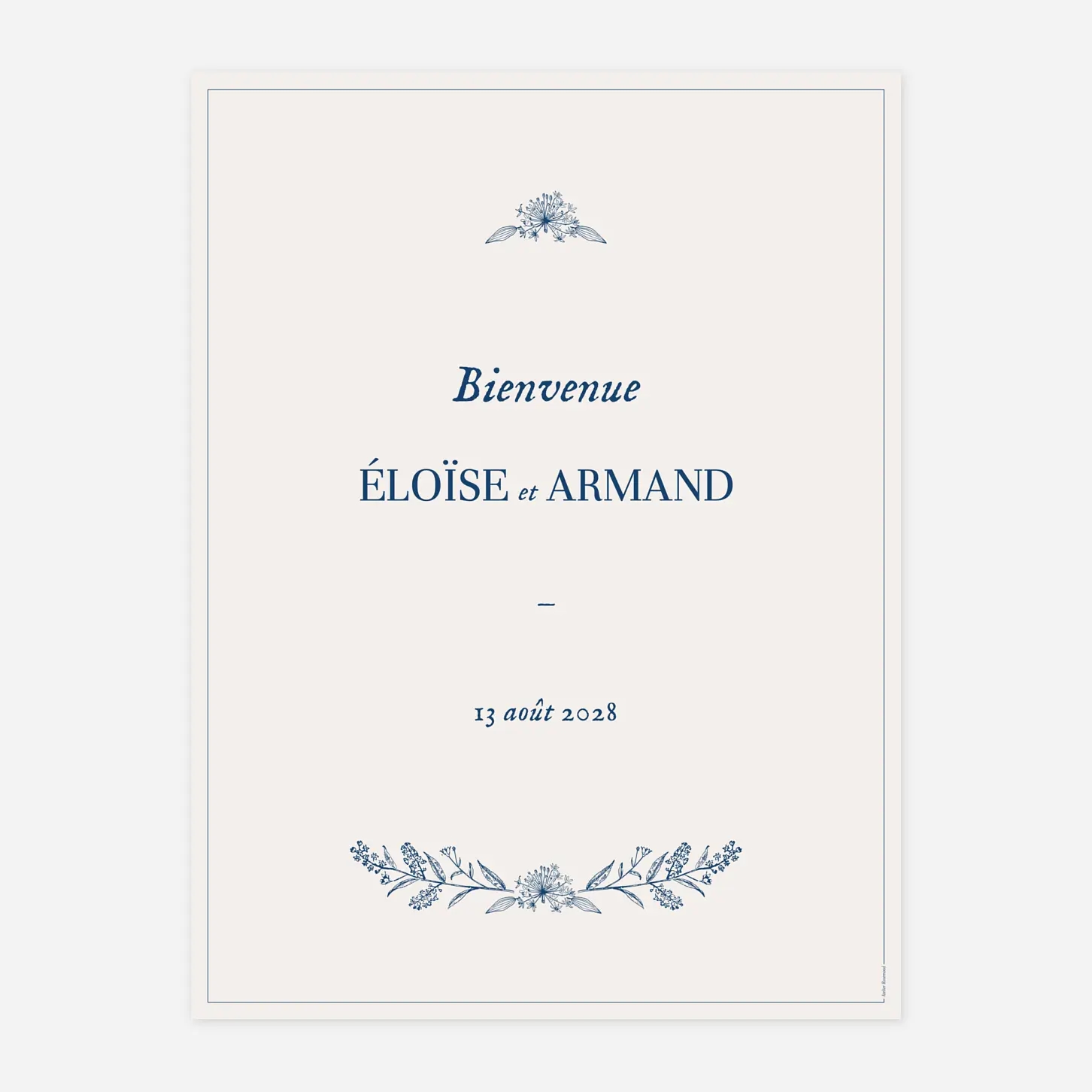 Panneau mariage Nature chic