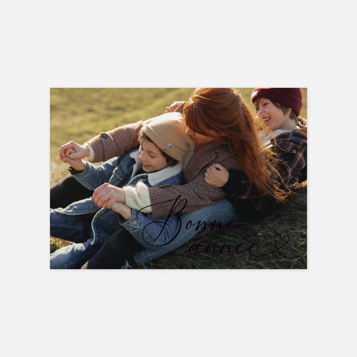 Carte de voeux Nouvelle année dorée