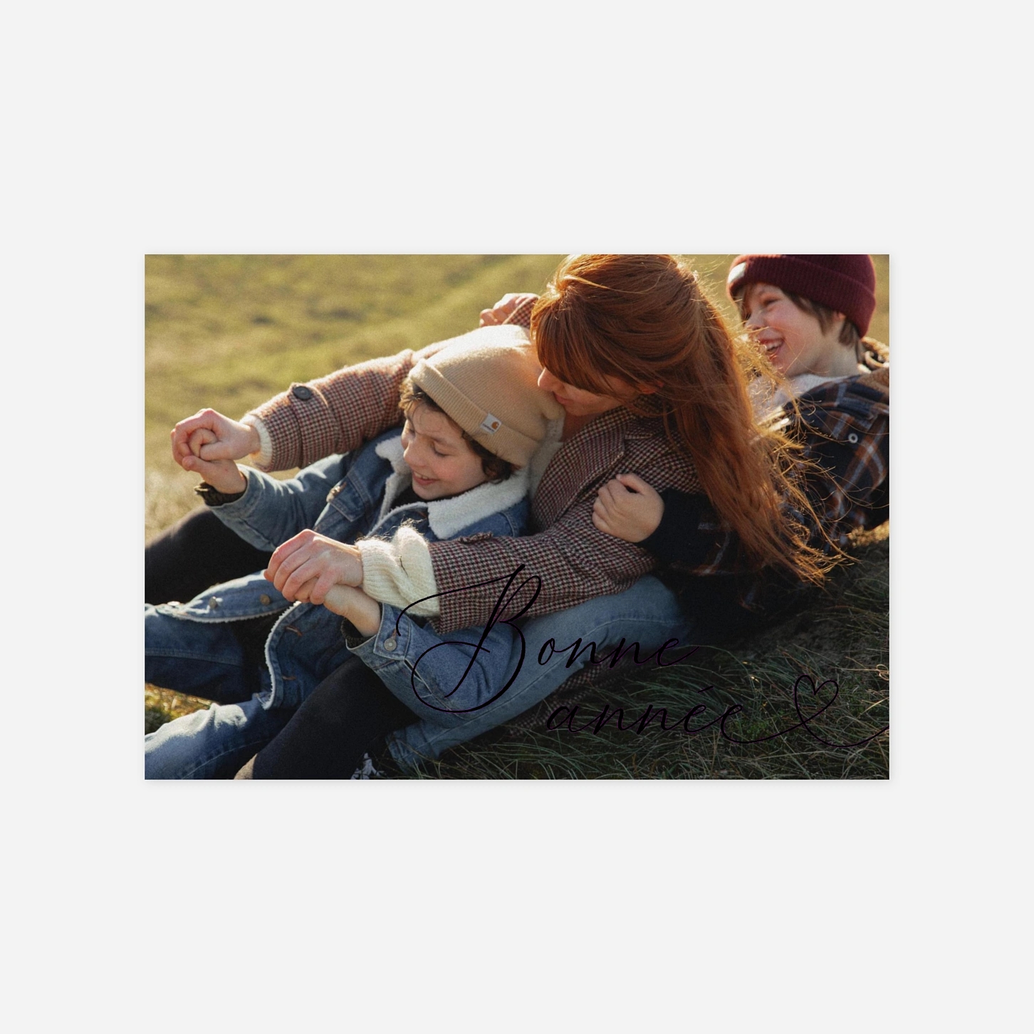 Carte de voeux Nouvelle année dorée