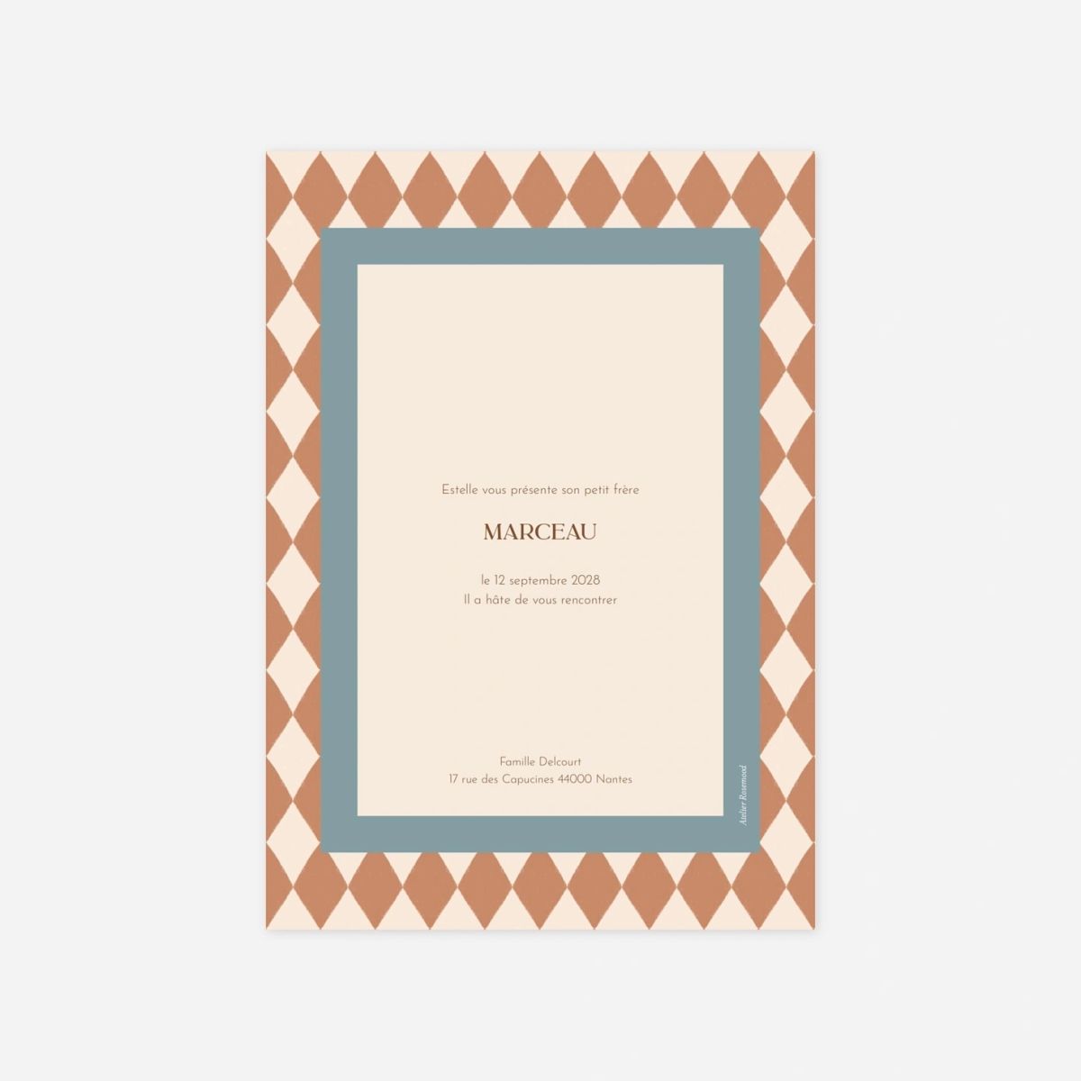 Faire-part naissance Naissance chromatique