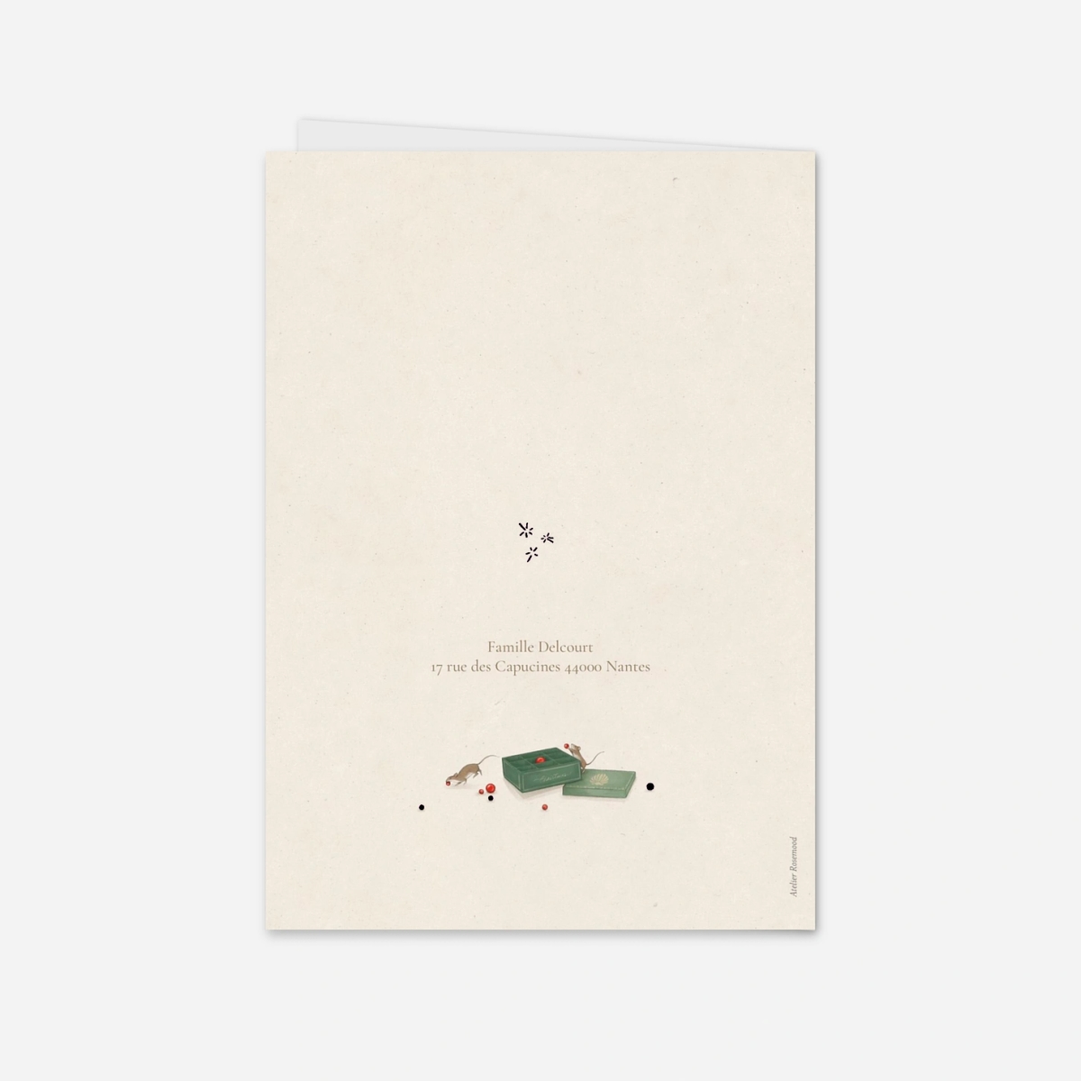 Carte de voeux Le Noël des animaux