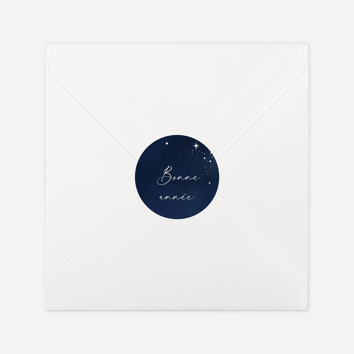 Étiquette cadeau Noël Nuit étoilée