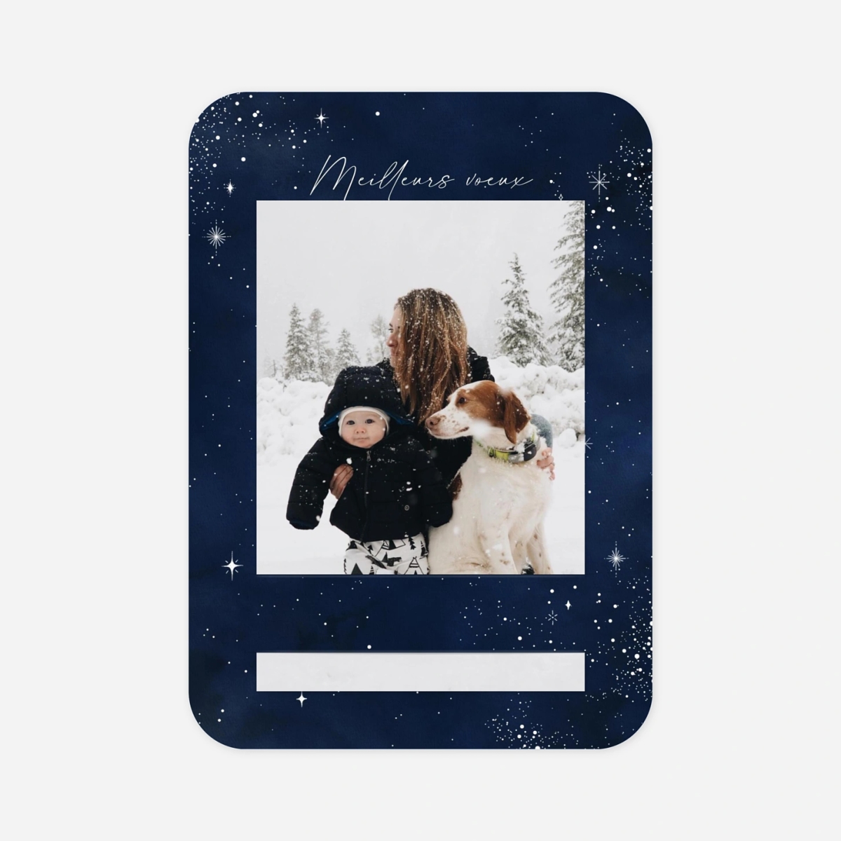 Carte de voeux Nuit étoilée