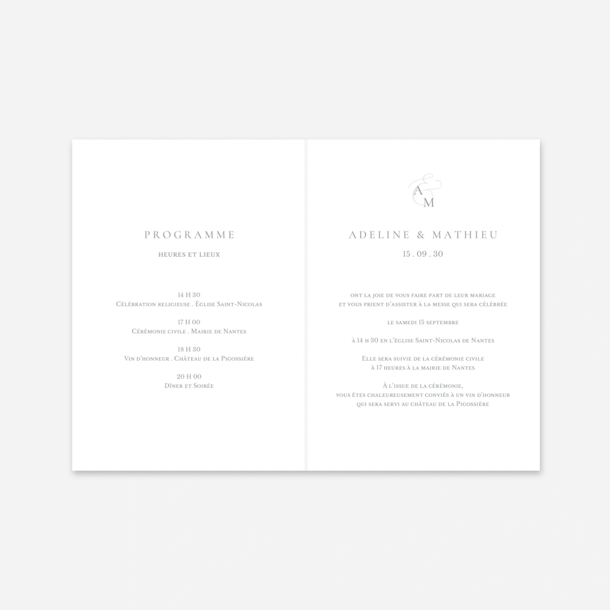 Faire-part mariage Notre lien