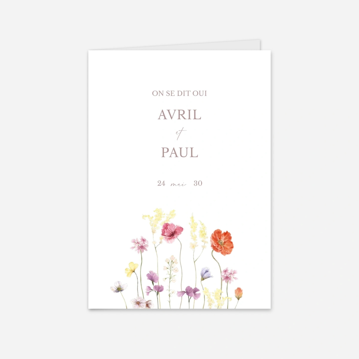 Faire-part mariage Noces fleuries