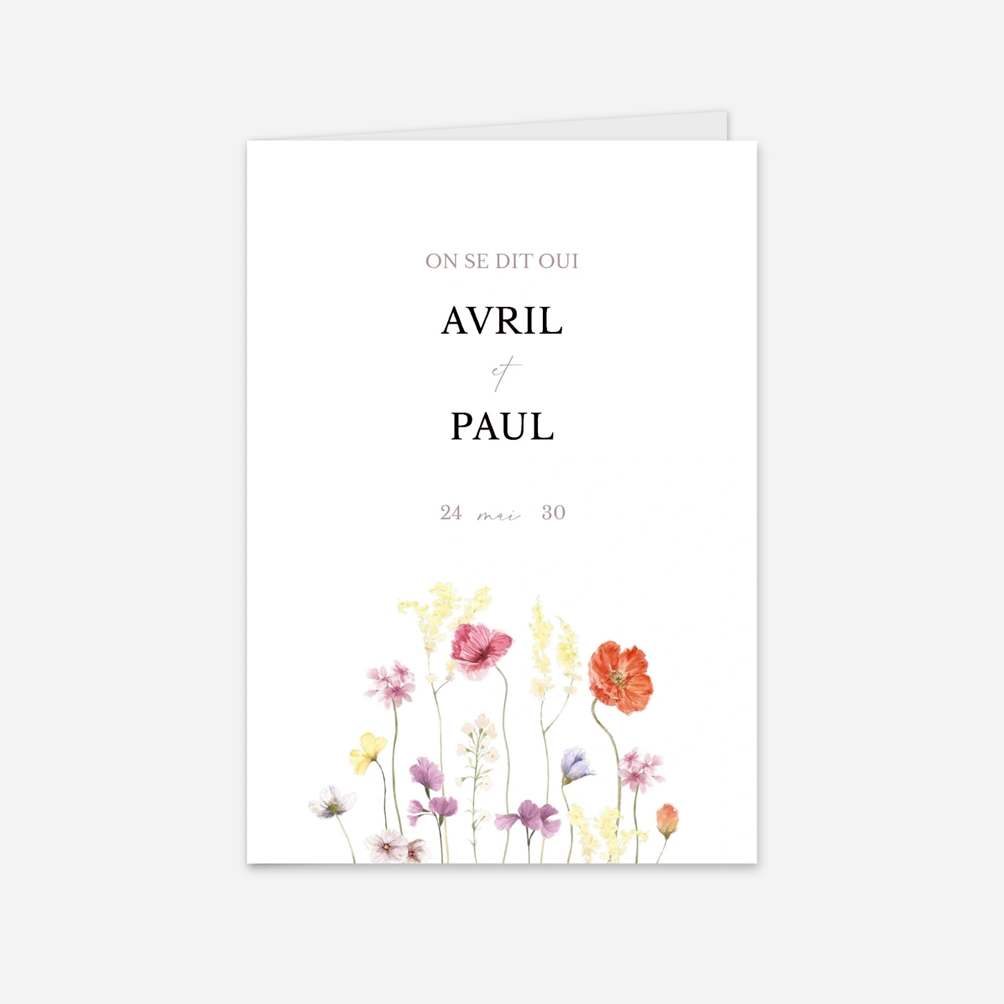 Faire-part mariage Noces fleuries