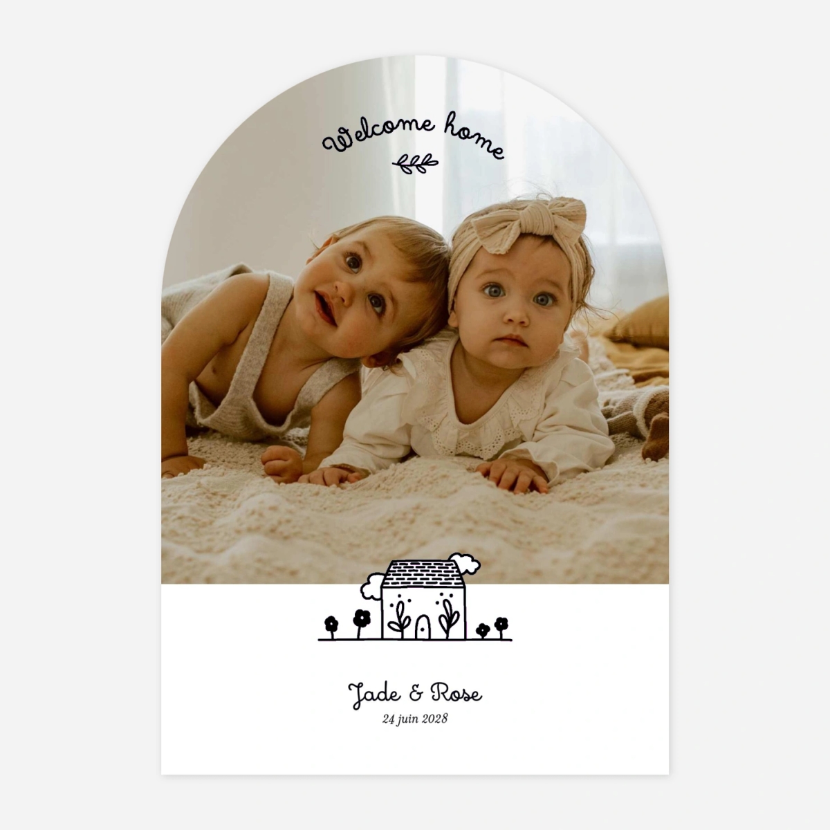 Faire-part naissance Notre foyer