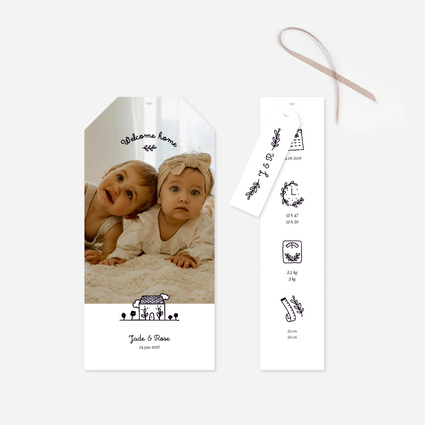 Faire-part naissance Notre foyer