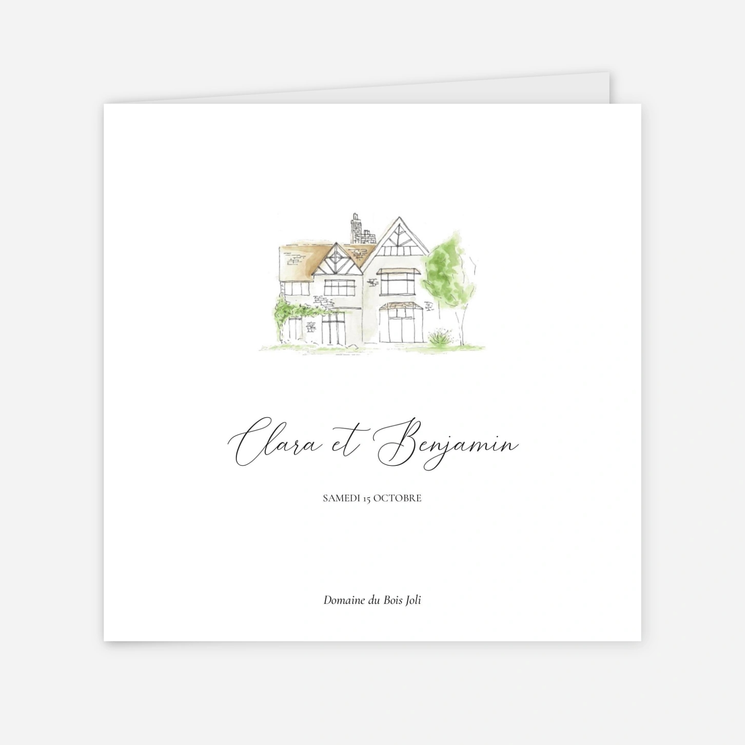 Faire-part mariage Notre lieu