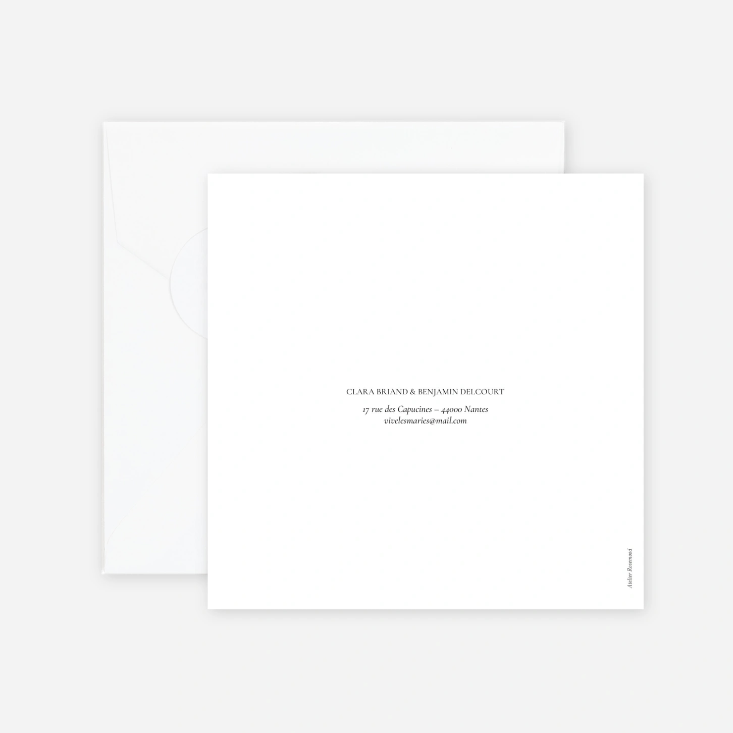 Faire-part mariage Notre lieu