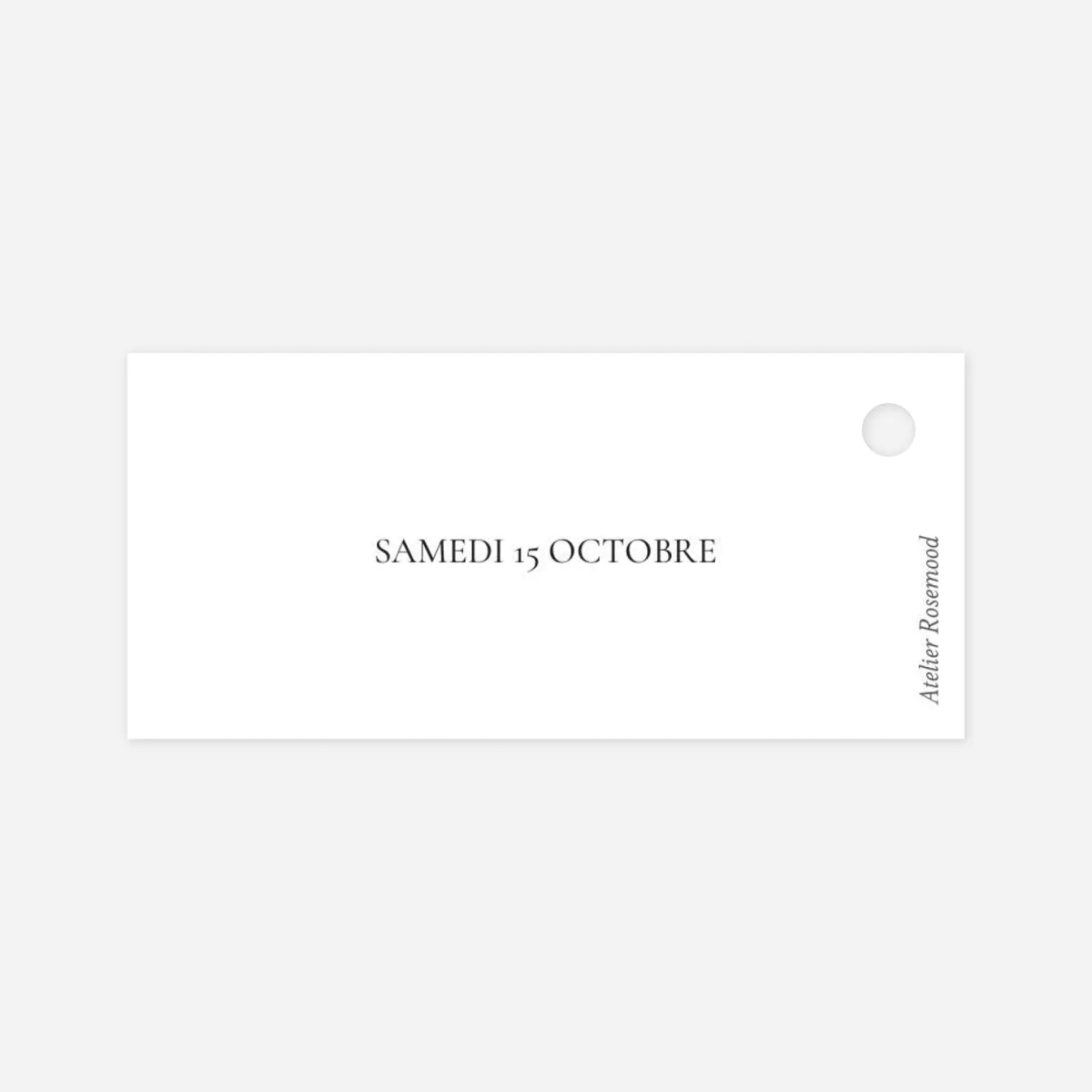 Étiquette avec ruban Notre lieu