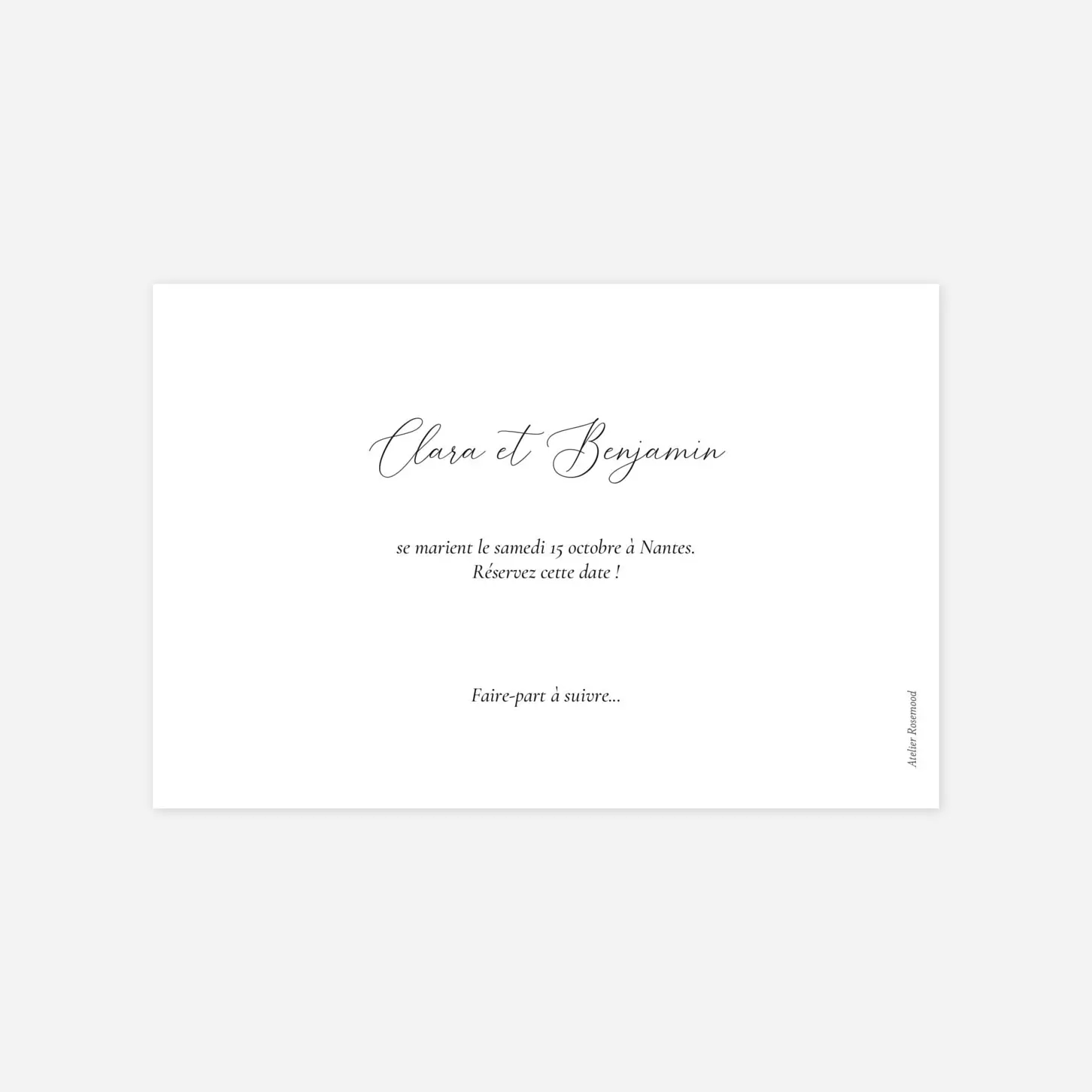 Save the date Notre lieu