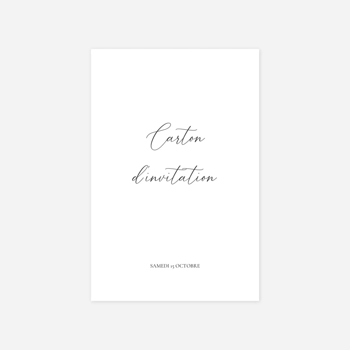 Carton d'invitation Notre lieu