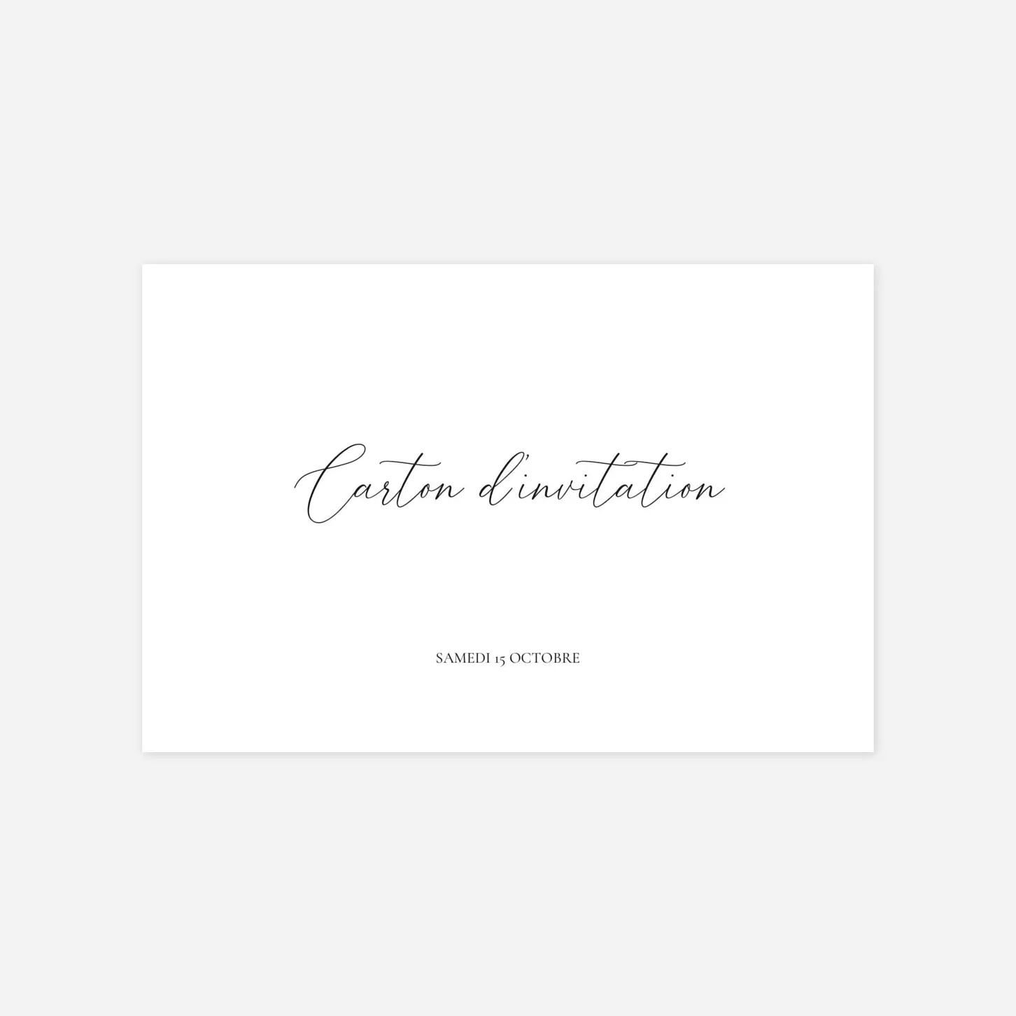 Carton d'invitation Notre lieu