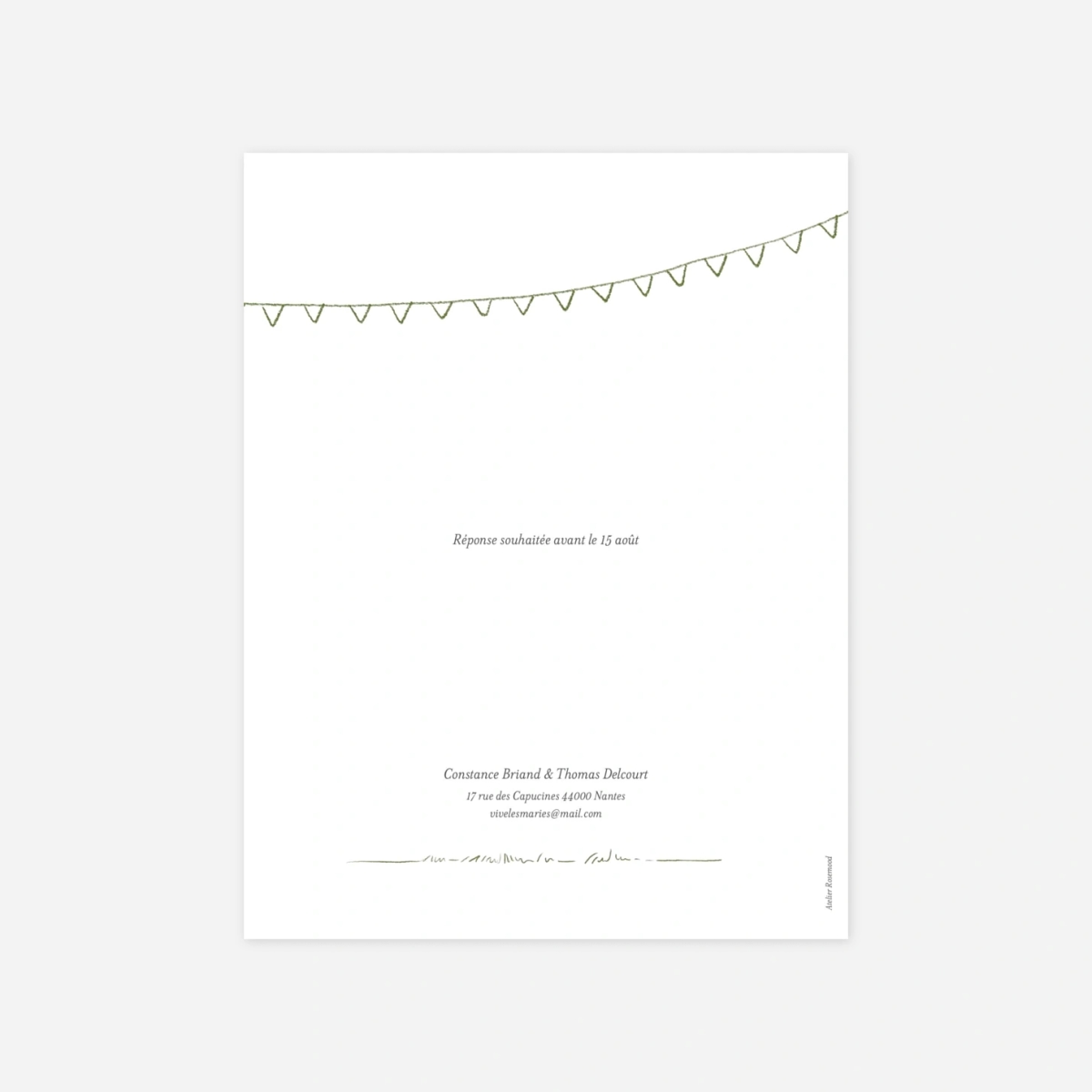 Faire-part mariage Notre moment