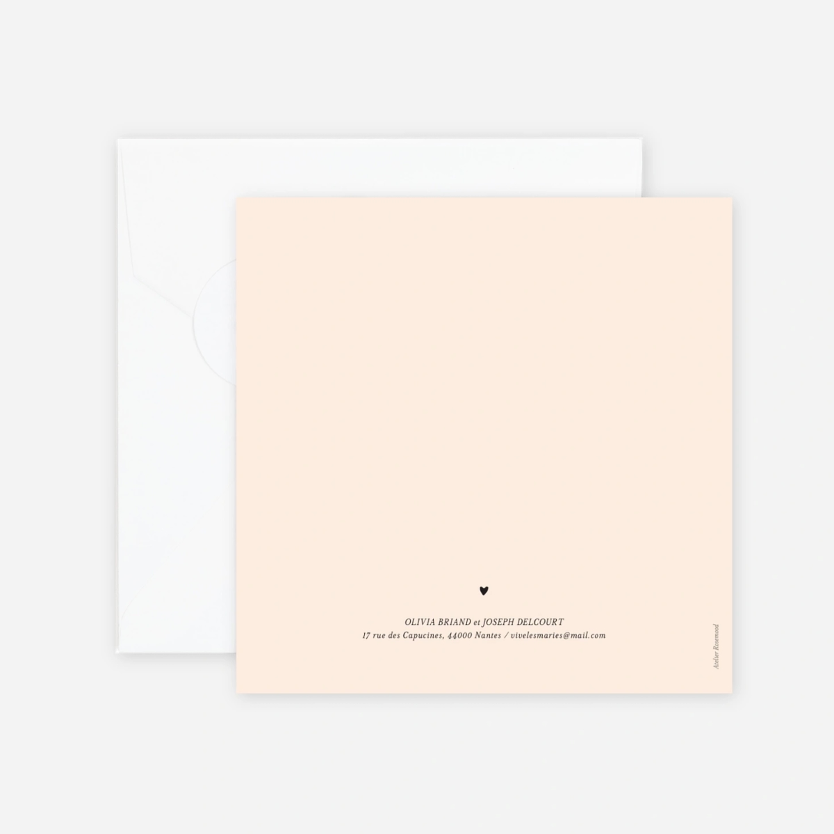 Faire-part mariage Notre union