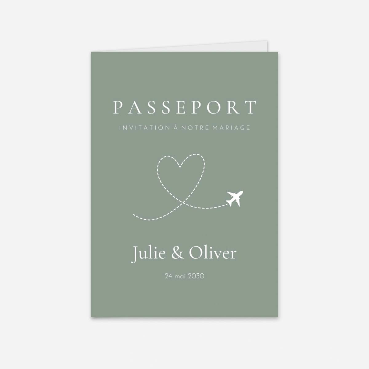 Faire-part mariage Notre voyage