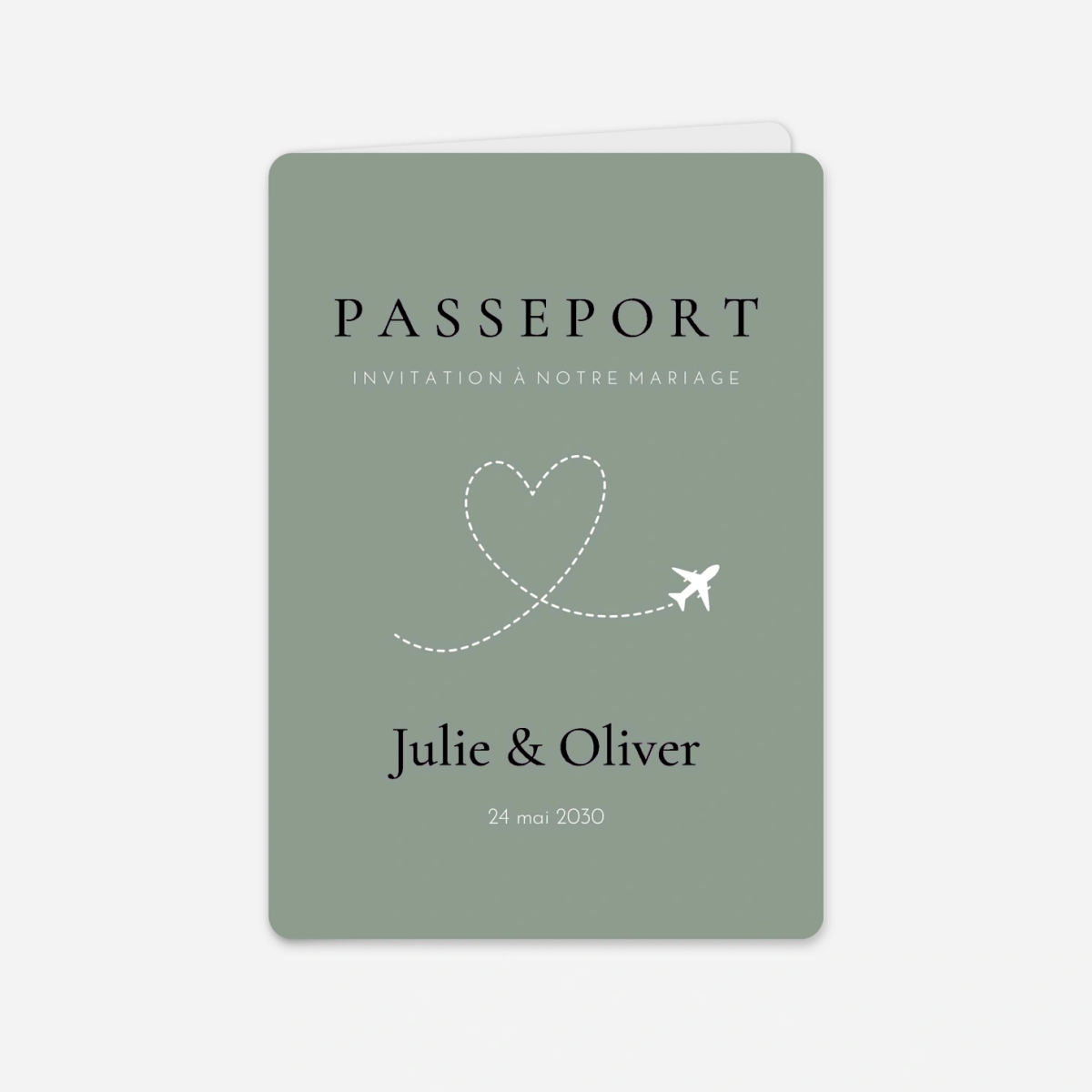 Faire-part mariage Notre voyage