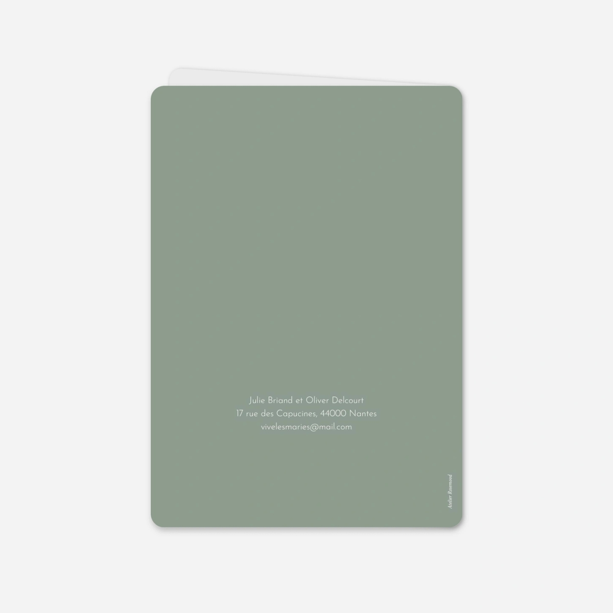 Faire-part mariage Notre voyage