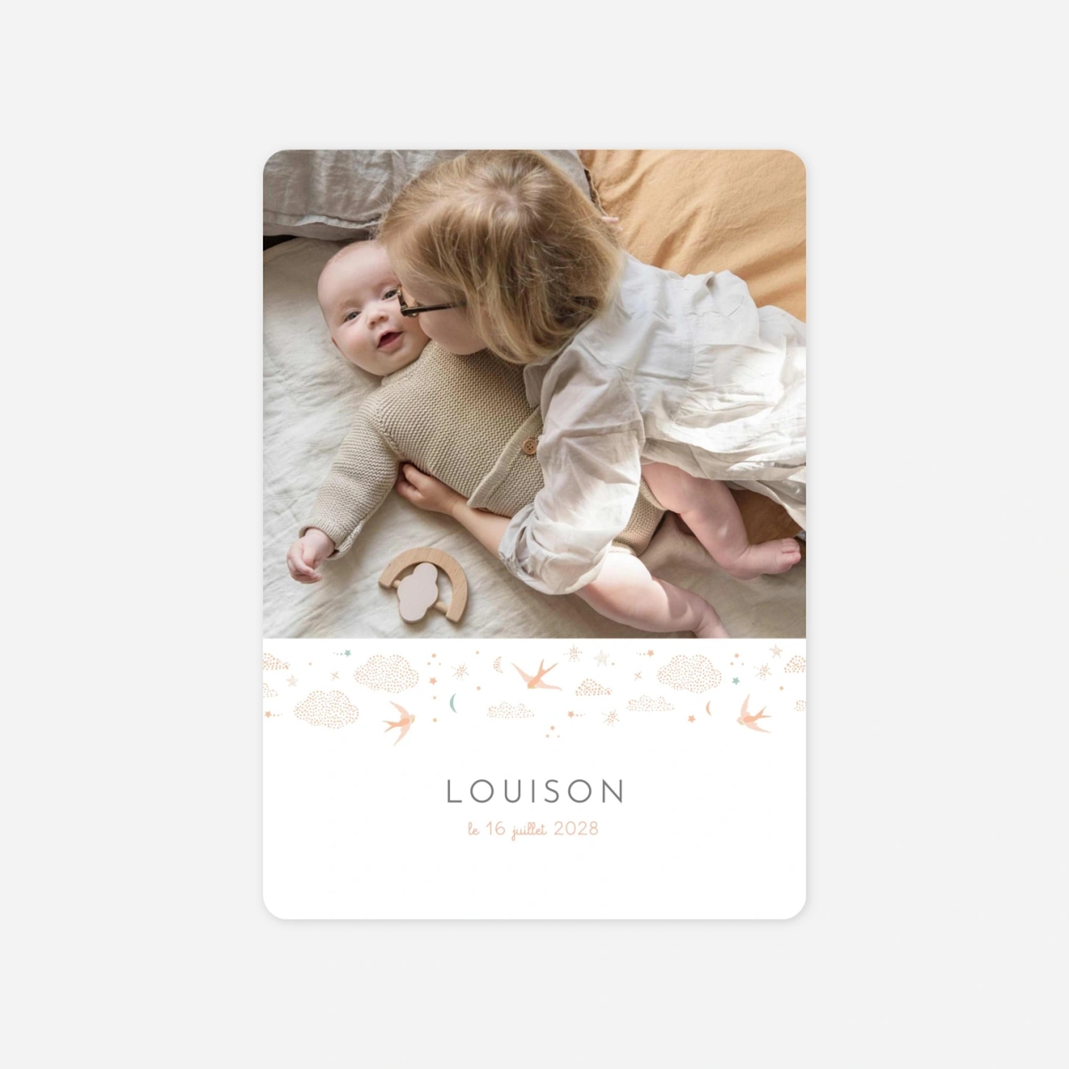 Faire-part naissance Nuage de lait