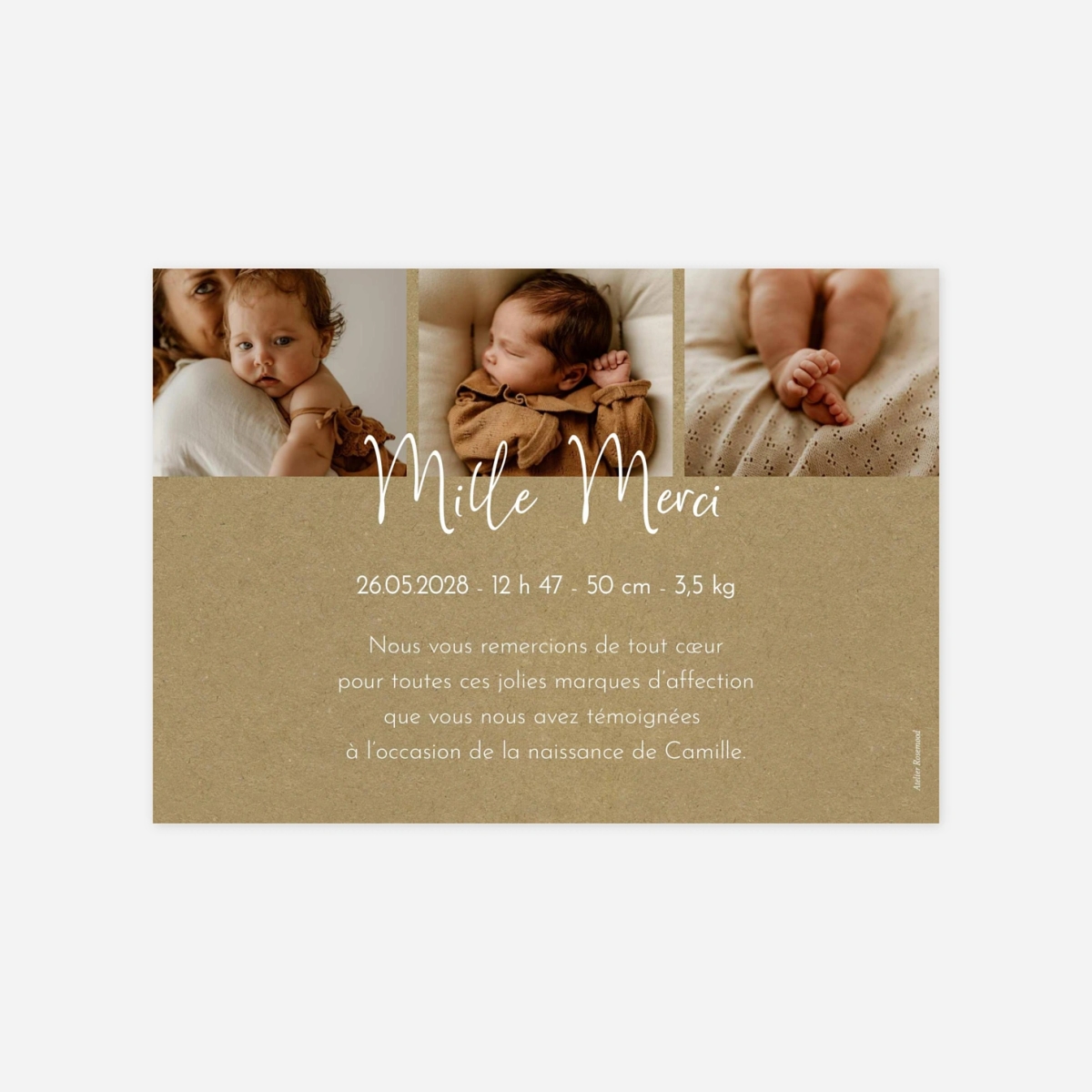 Faire-part naissance Nouveau bonheur