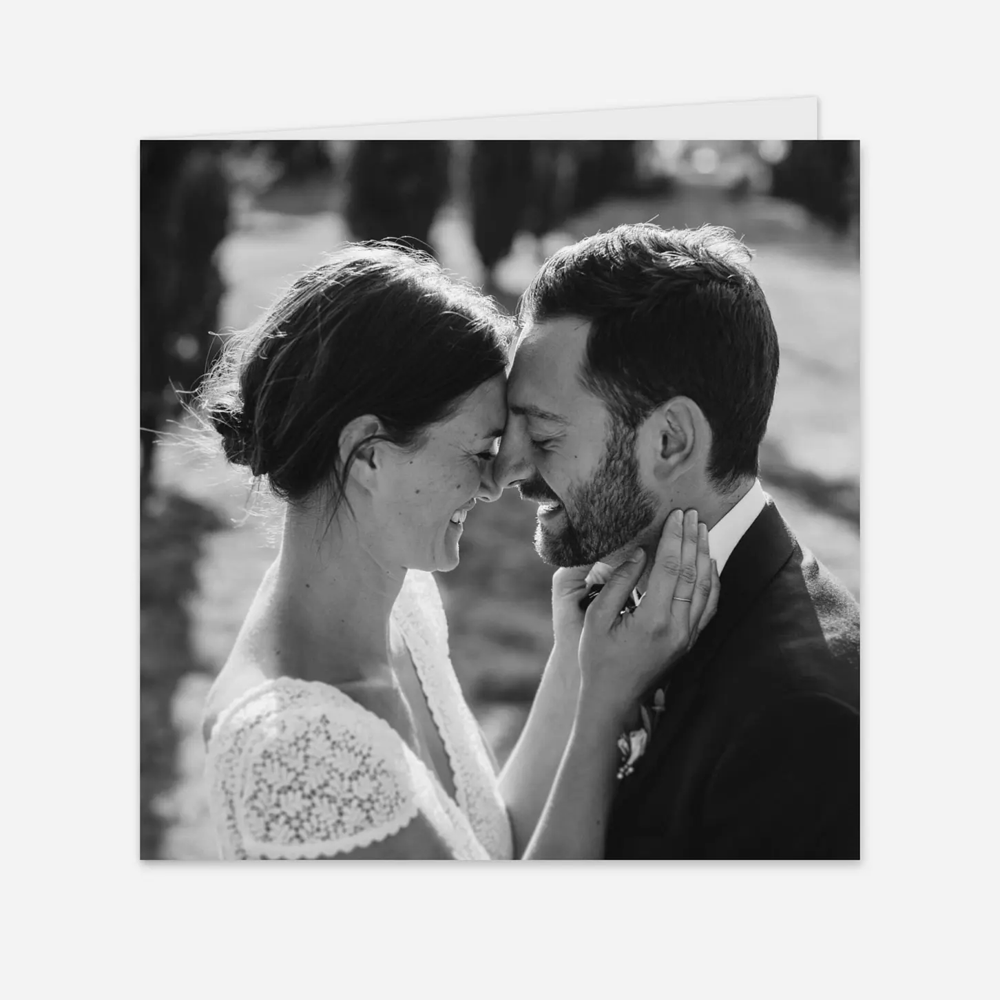 Carte de remerciements Oiseaux de paradis