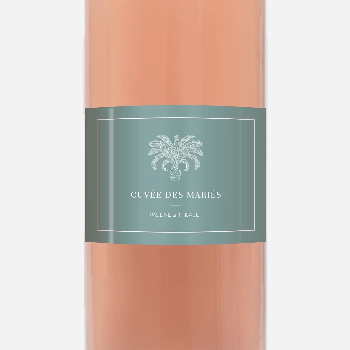 Étiquette bouteille Oiseaux de paradis