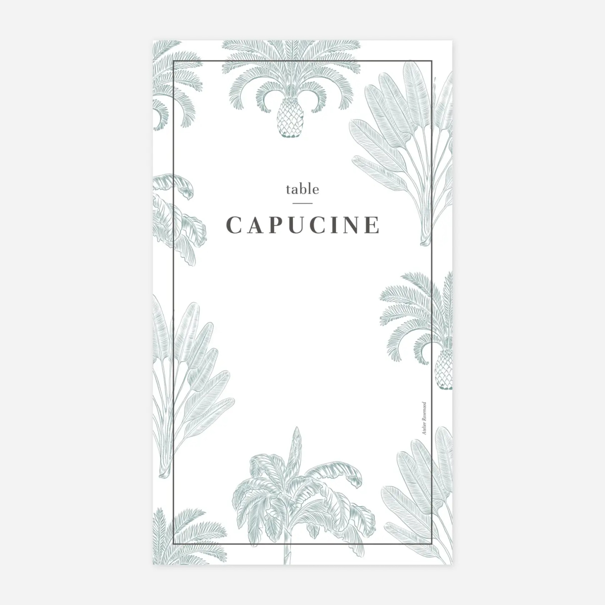 Marque-table mariage Oiseaux de paradis