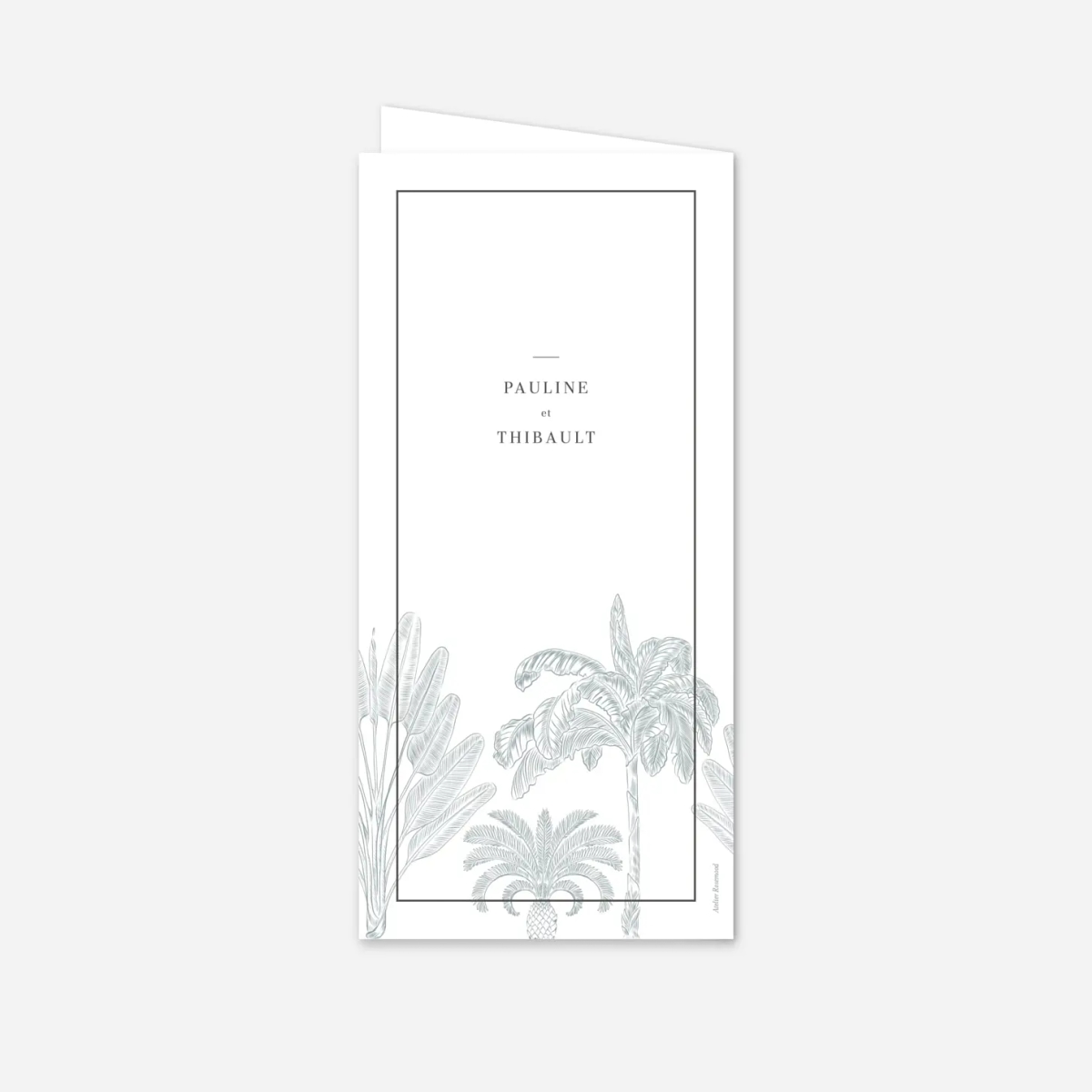 Menu mariage Oiseaux de paradis