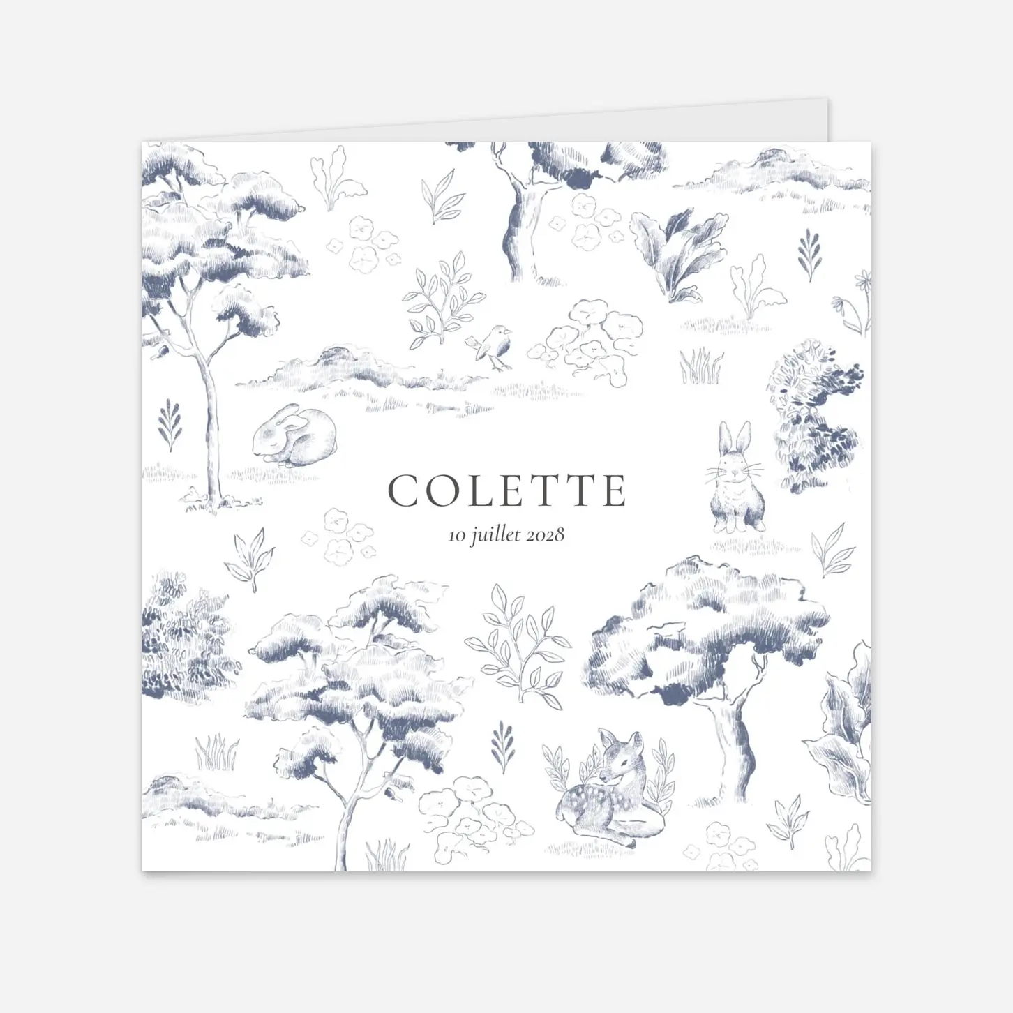 Faire-part naissance L'orée du bois