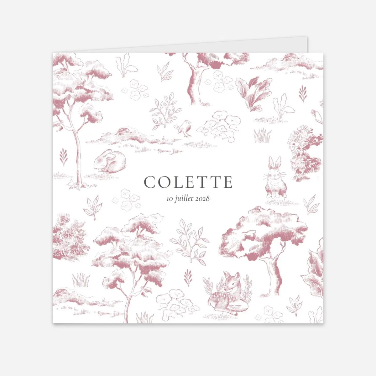 Faire-part naissance L'orée du bois